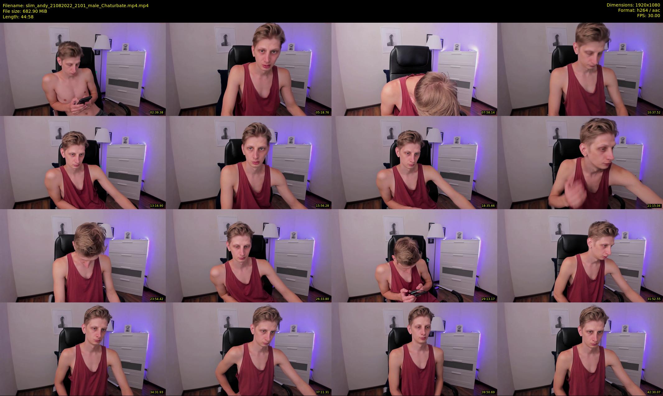 slim_andy — 45 minute Chaturbate male cam show recording, 1080p, Aug 21, 2022