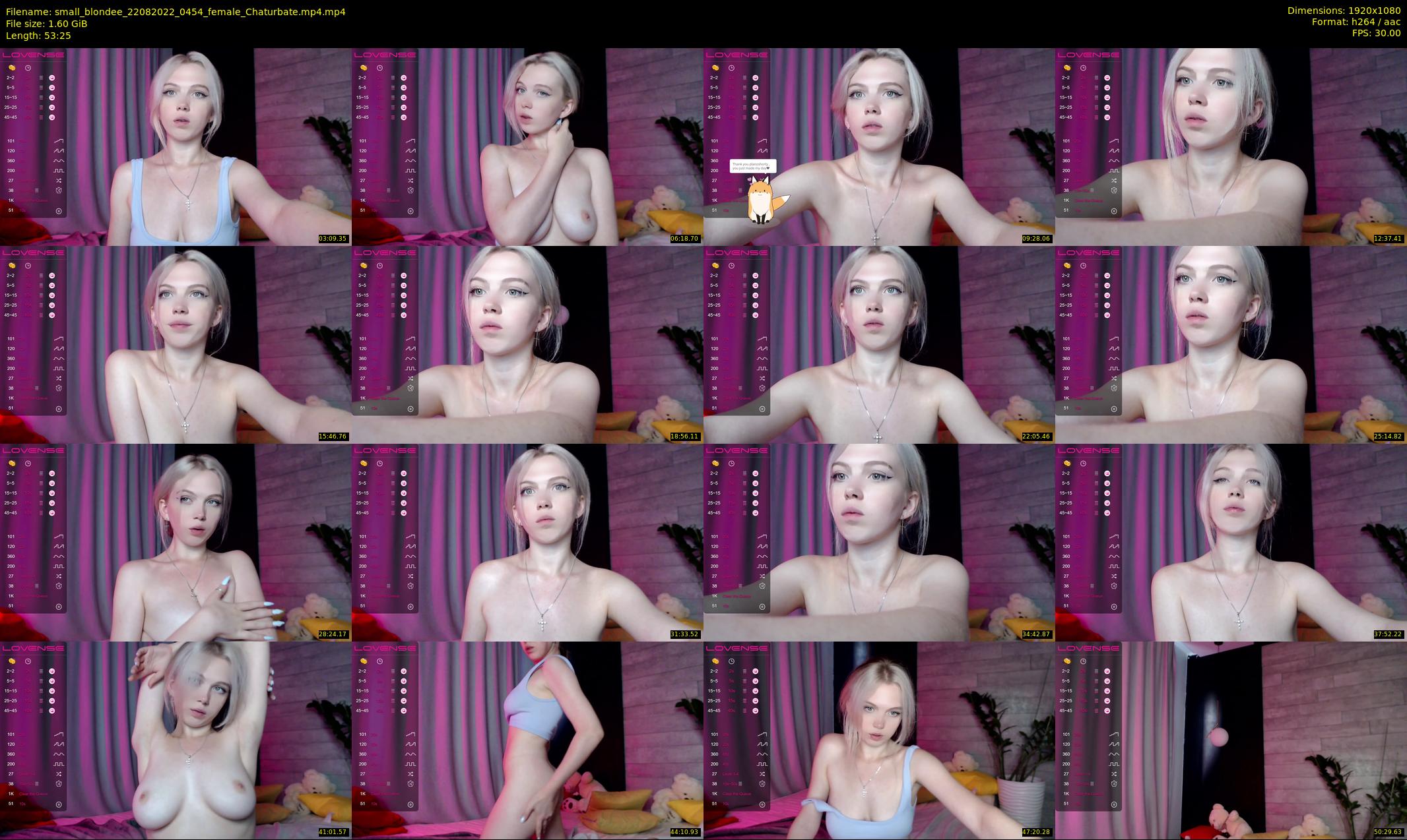 small_blondee — 54 minute Chaturbate female cam show recording, 1080p, Aug 22, 2022