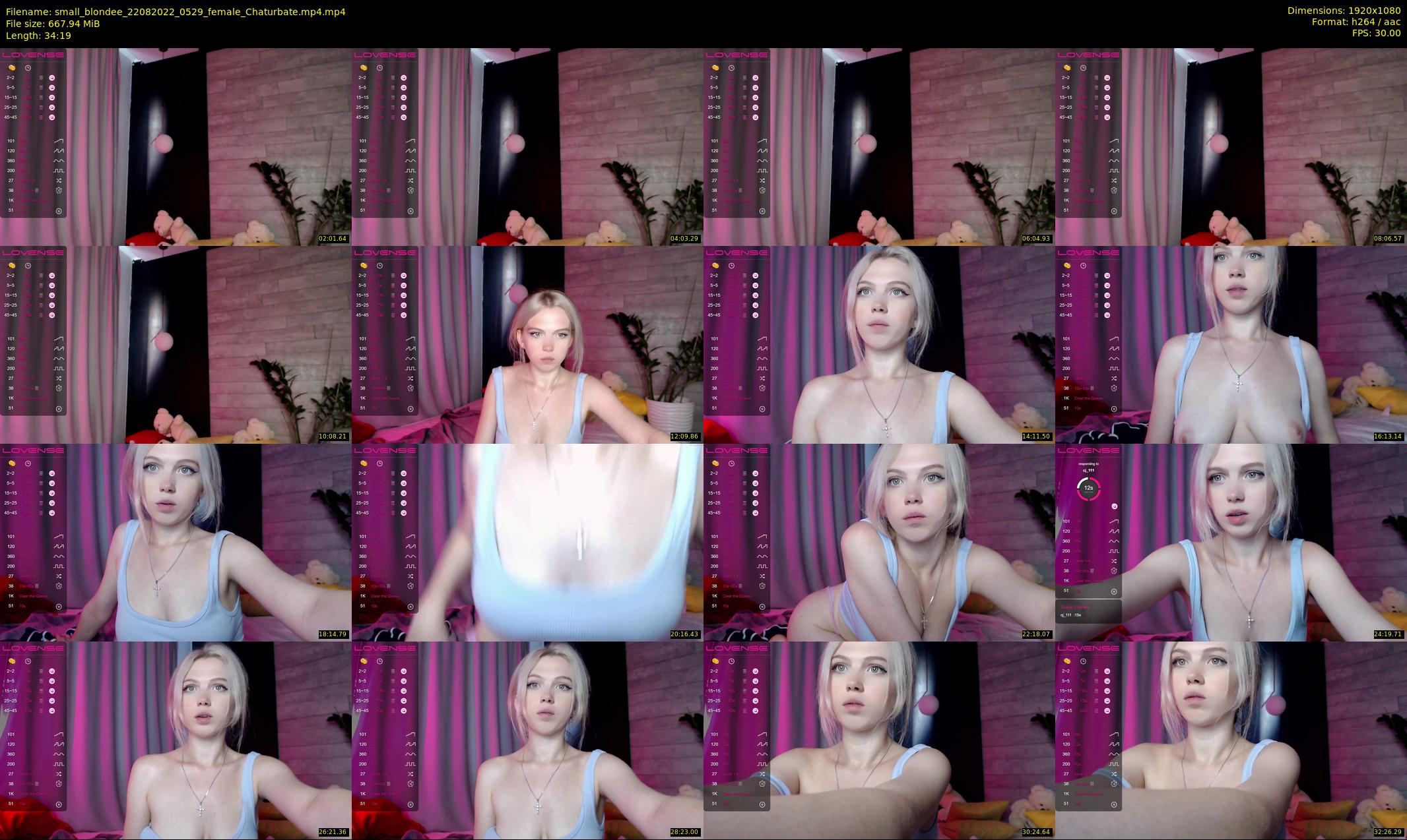 small_blondee — 35 minute Chaturbate female cam show recording, 1080p, Aug 22, 2022