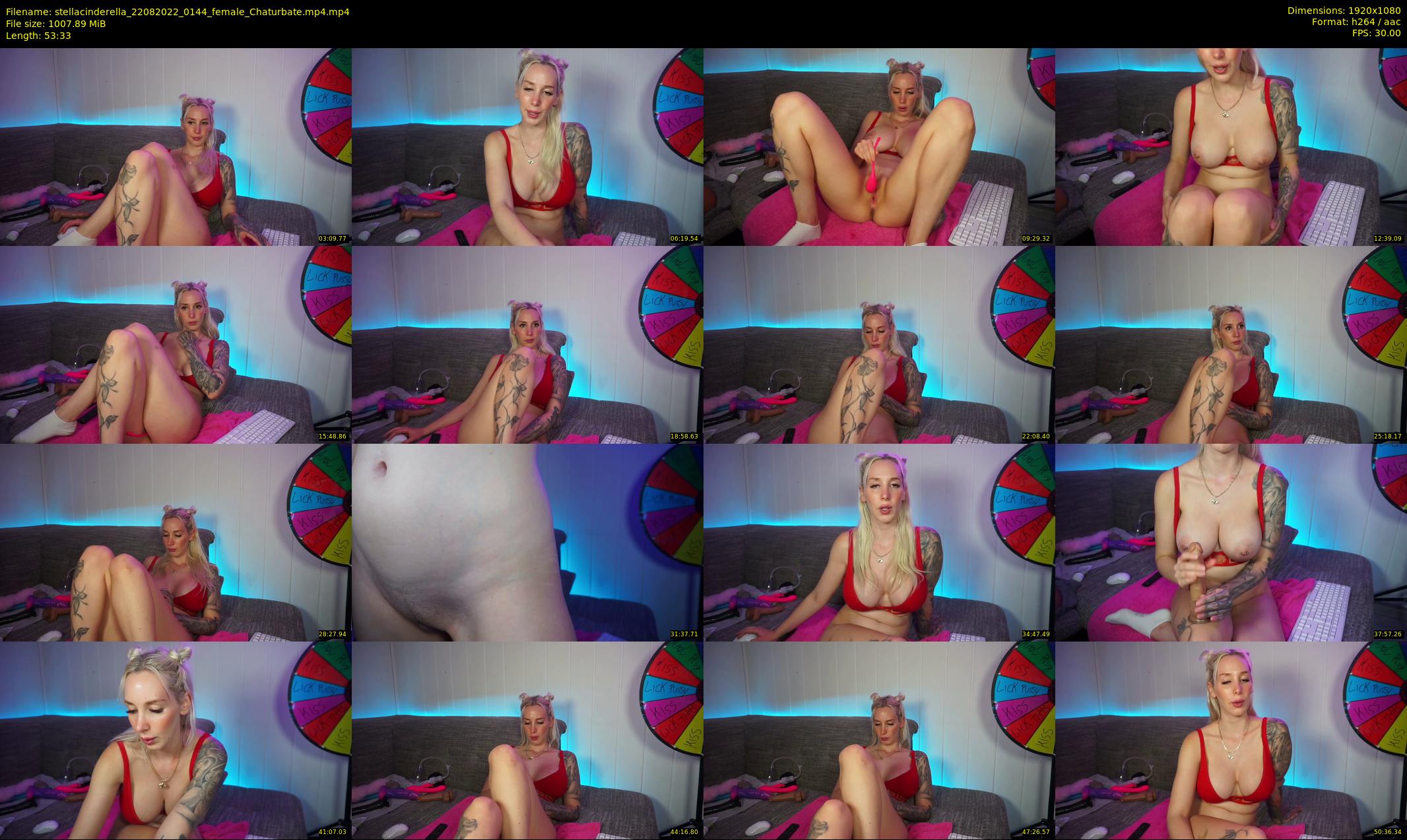 stellacinderella — 54 minute Chaturbate female cam show recording, 1080p, Aug 22, 2022