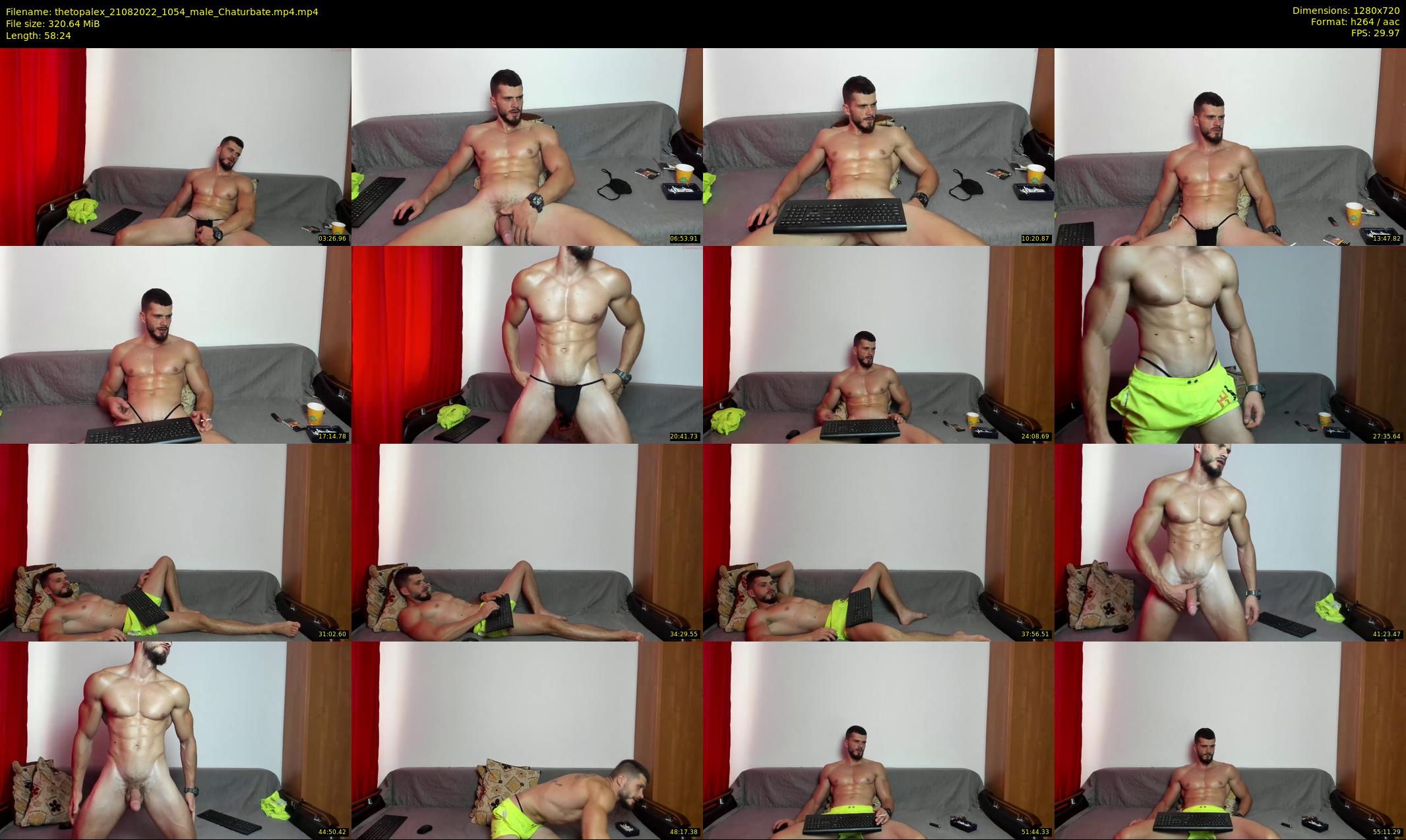 thetopalex — 59 minute Chaturbate male cam show recording, 720p, Aug 21, 2022