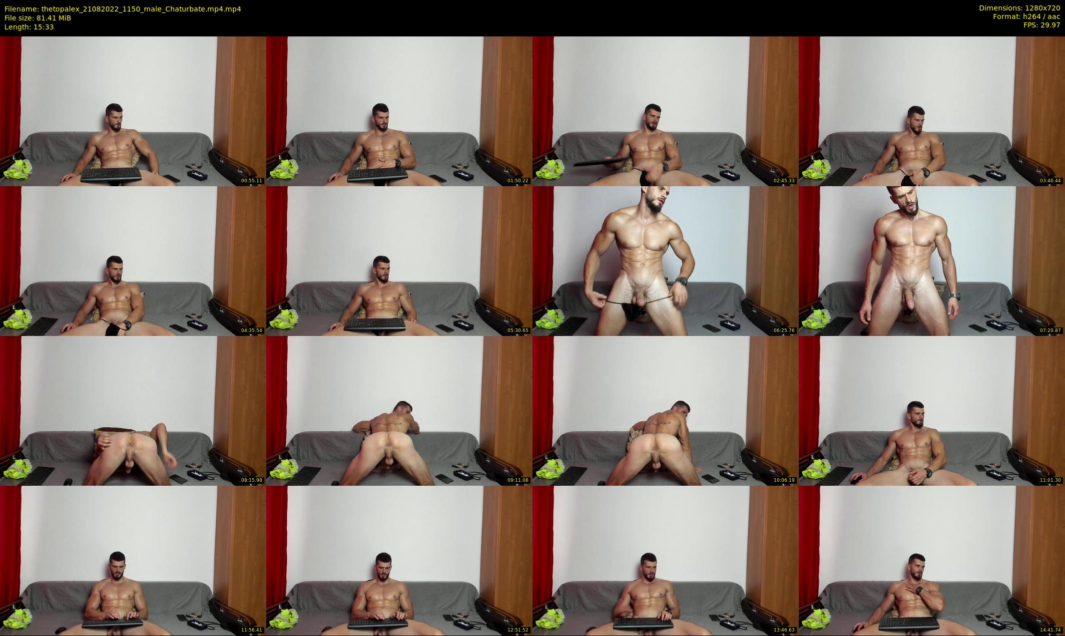 thetopalex — 16 minute Chaturbate male cam show recording, 720p, Aug 21, 2022