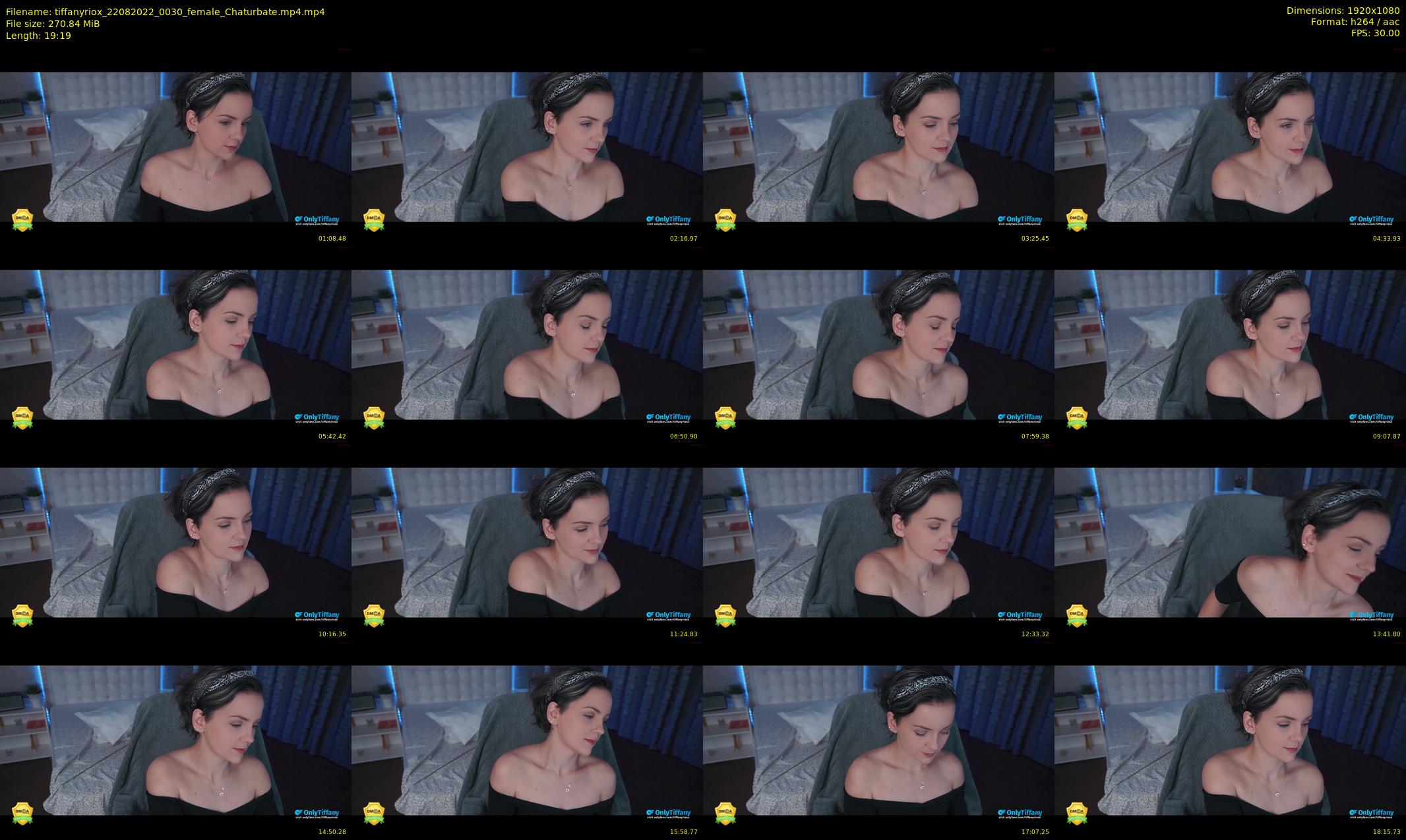tiffanyriox — 20 minute Chaturbate female cam show recording, 1080p, Aug 22, 2022