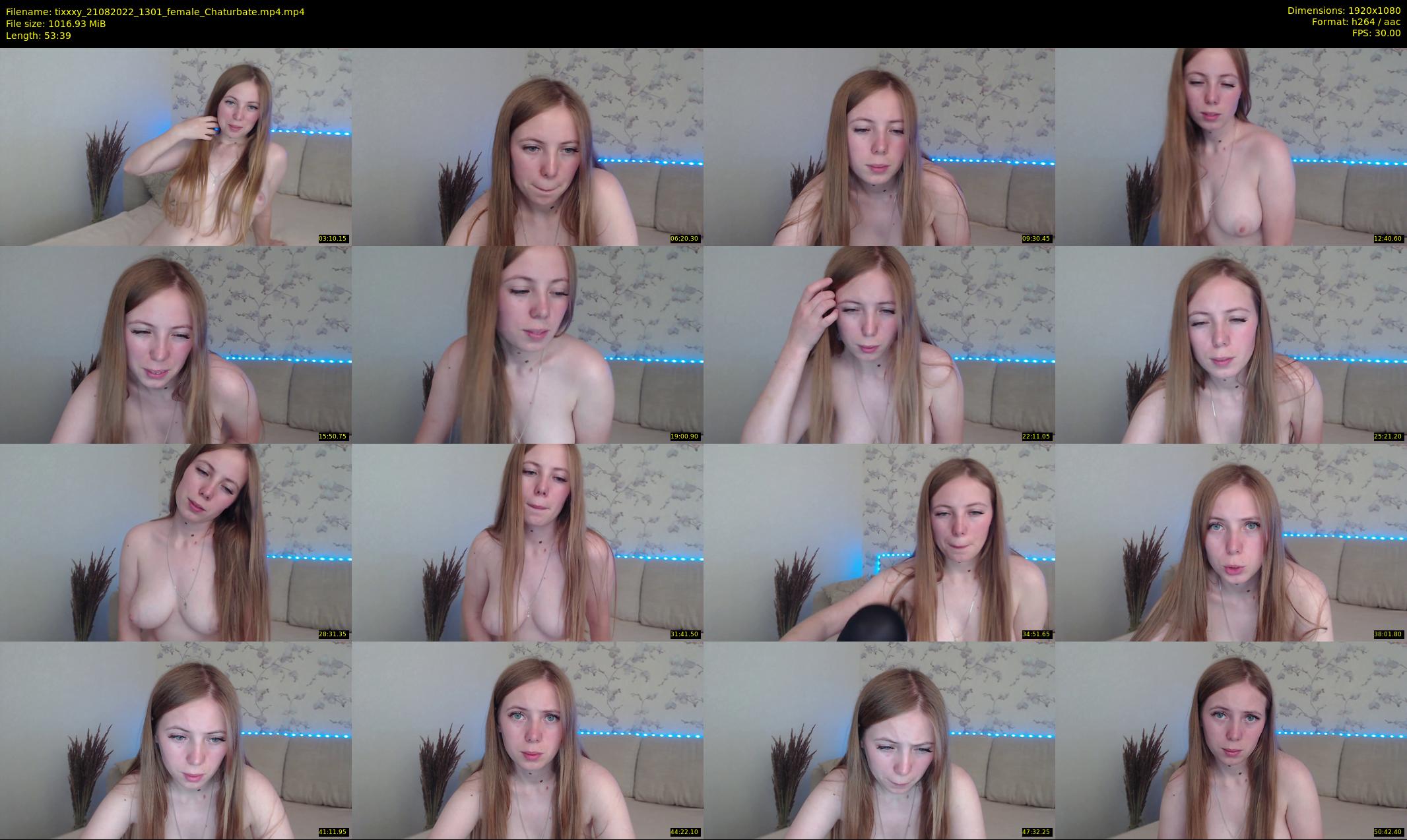 tixxxy — 54 minute Chaturbate female cam show recording, 1080p, Aug 21, 2022