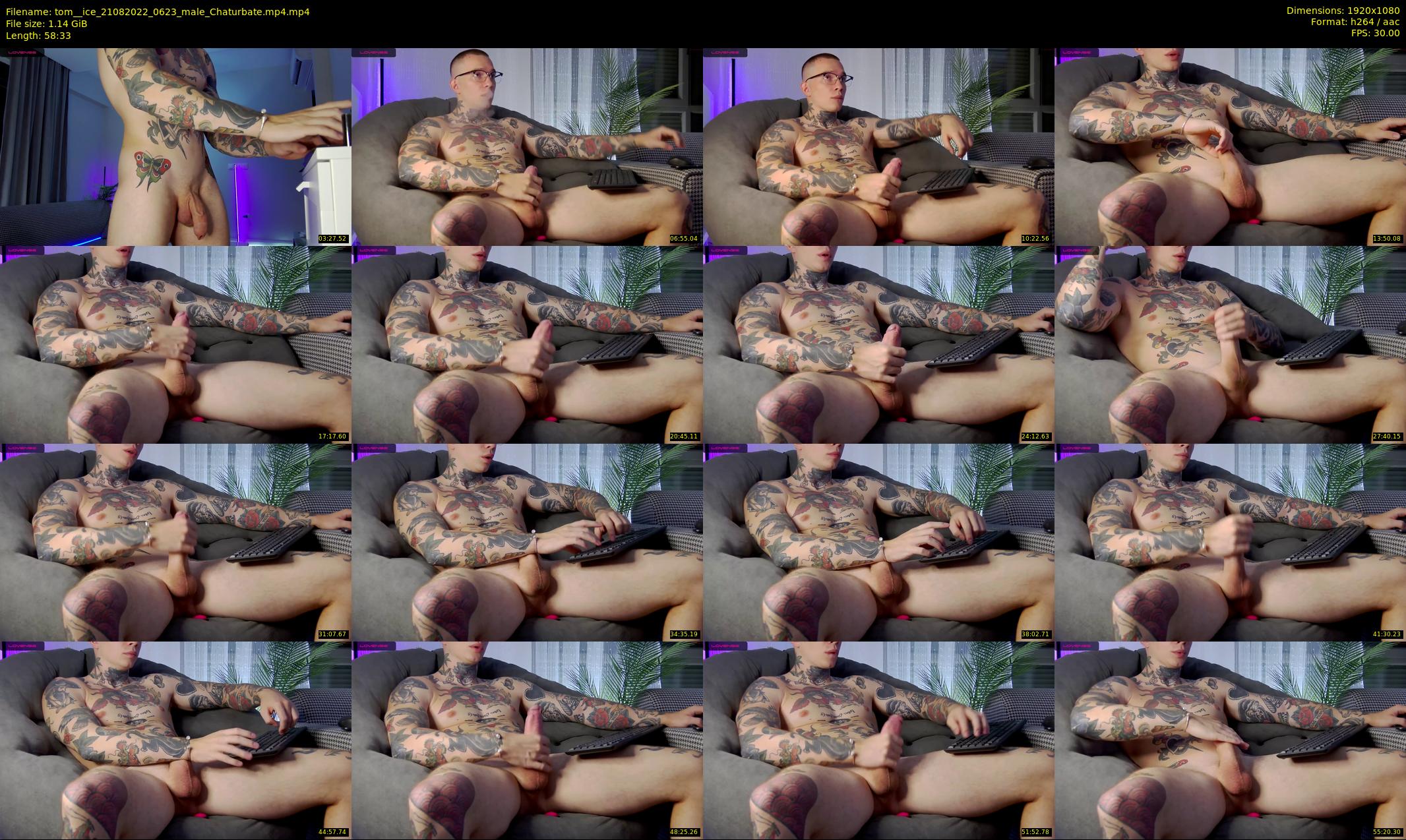 tom__ice — 59 minute Chaturbate male cam show recording, 1080p, Aug 21, 2022