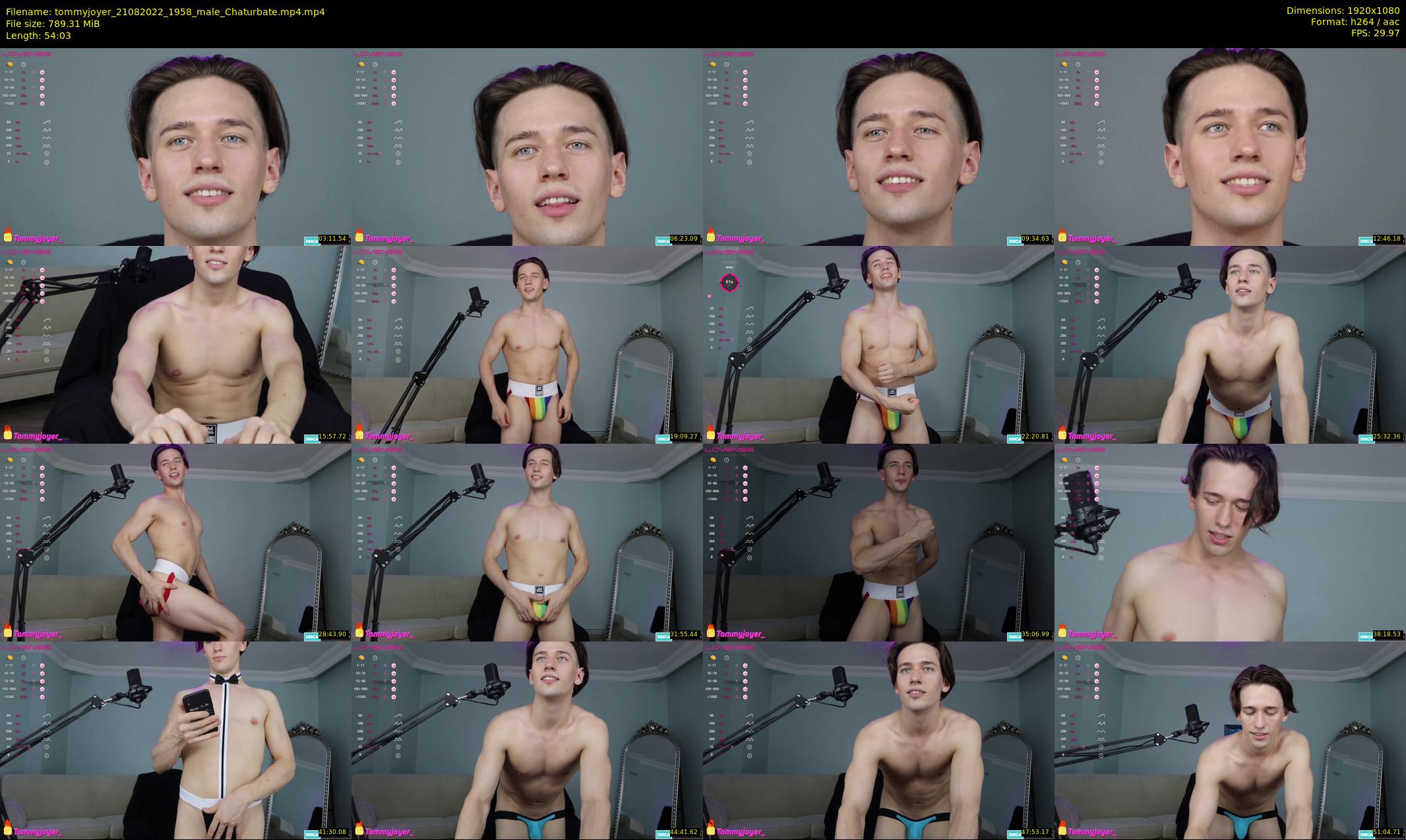 tommyjoyer — 55 minute Chaturbate male cam show recording, 1080p, Aug 21, 2022