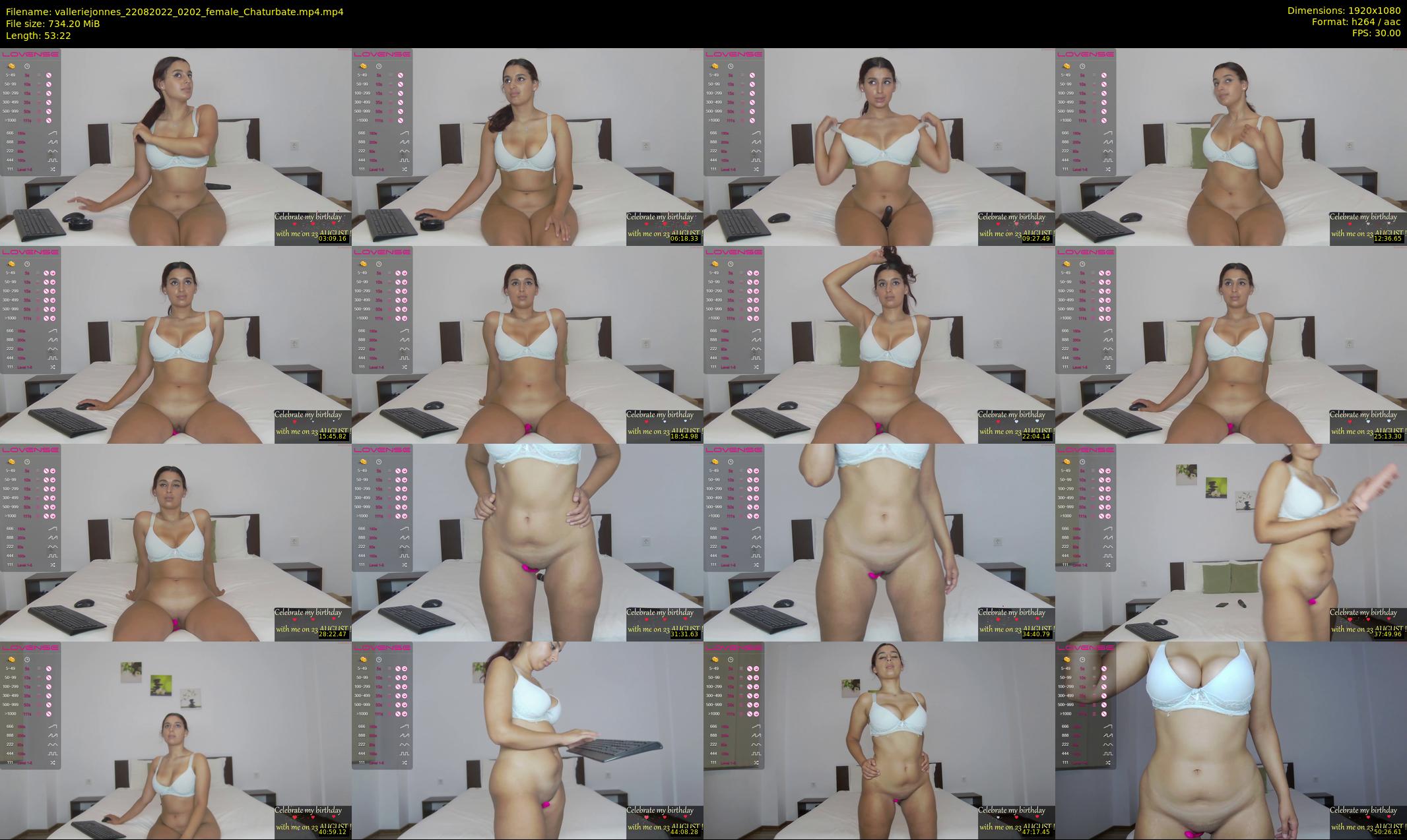 valleriejonnes — 54 minute Chaturbate female cam show recording, 1080p, Aug 22, 2022