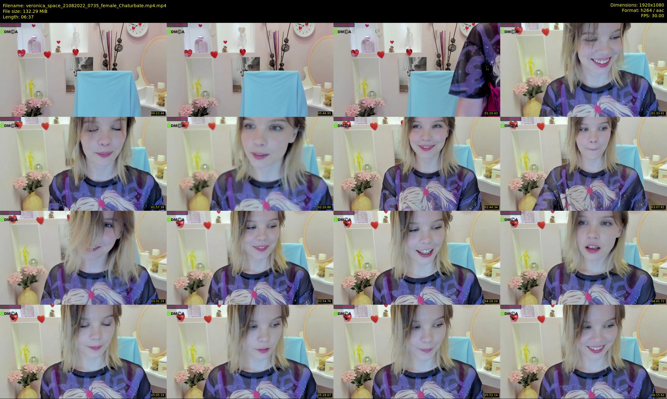 veronica_space — 7 minute Chaturbate female cam show recording, 1080p, Aug 21, 2022