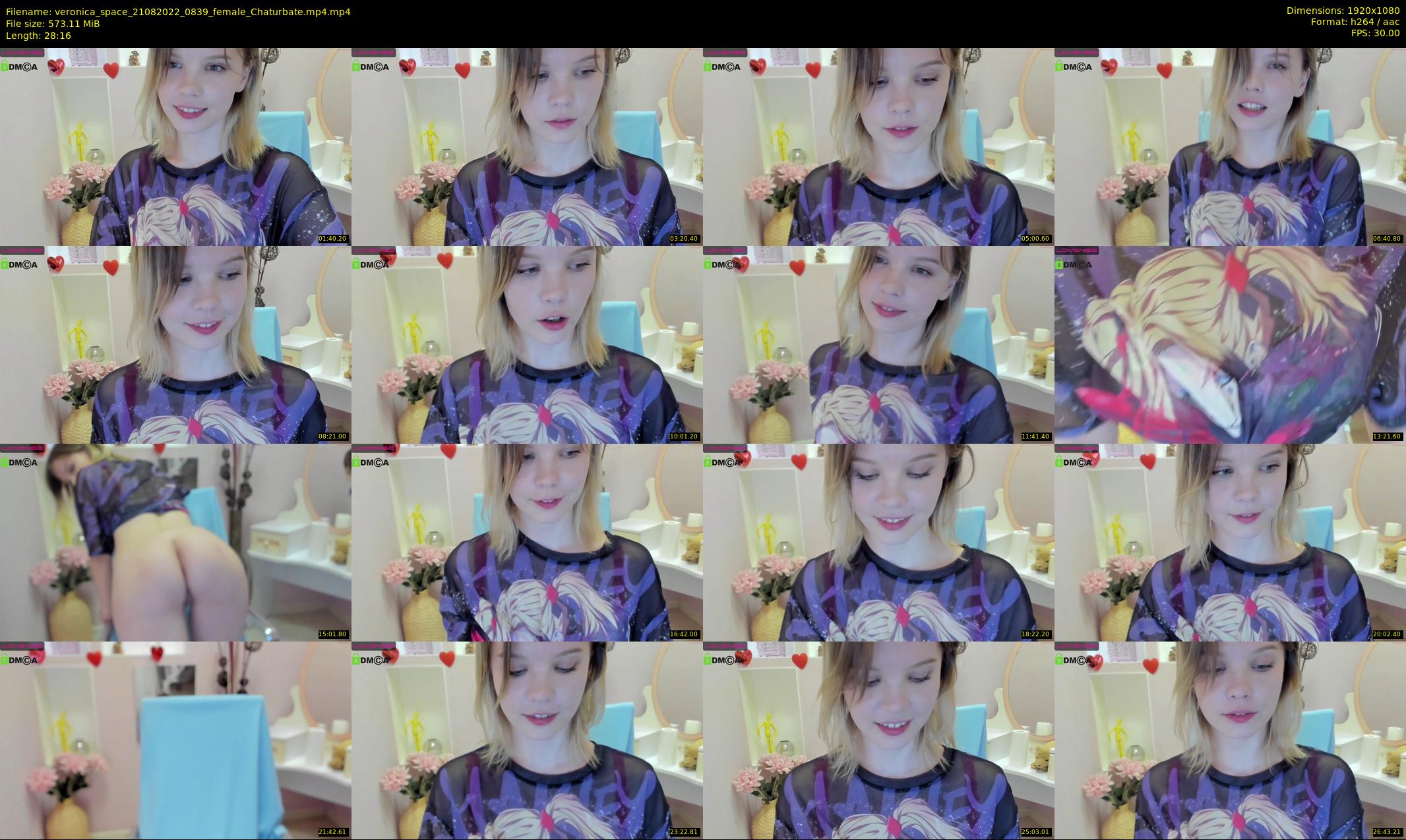 veronica_space — 29 minute Chaturbate female cam show recording, 1080p, Aug 21, 2022