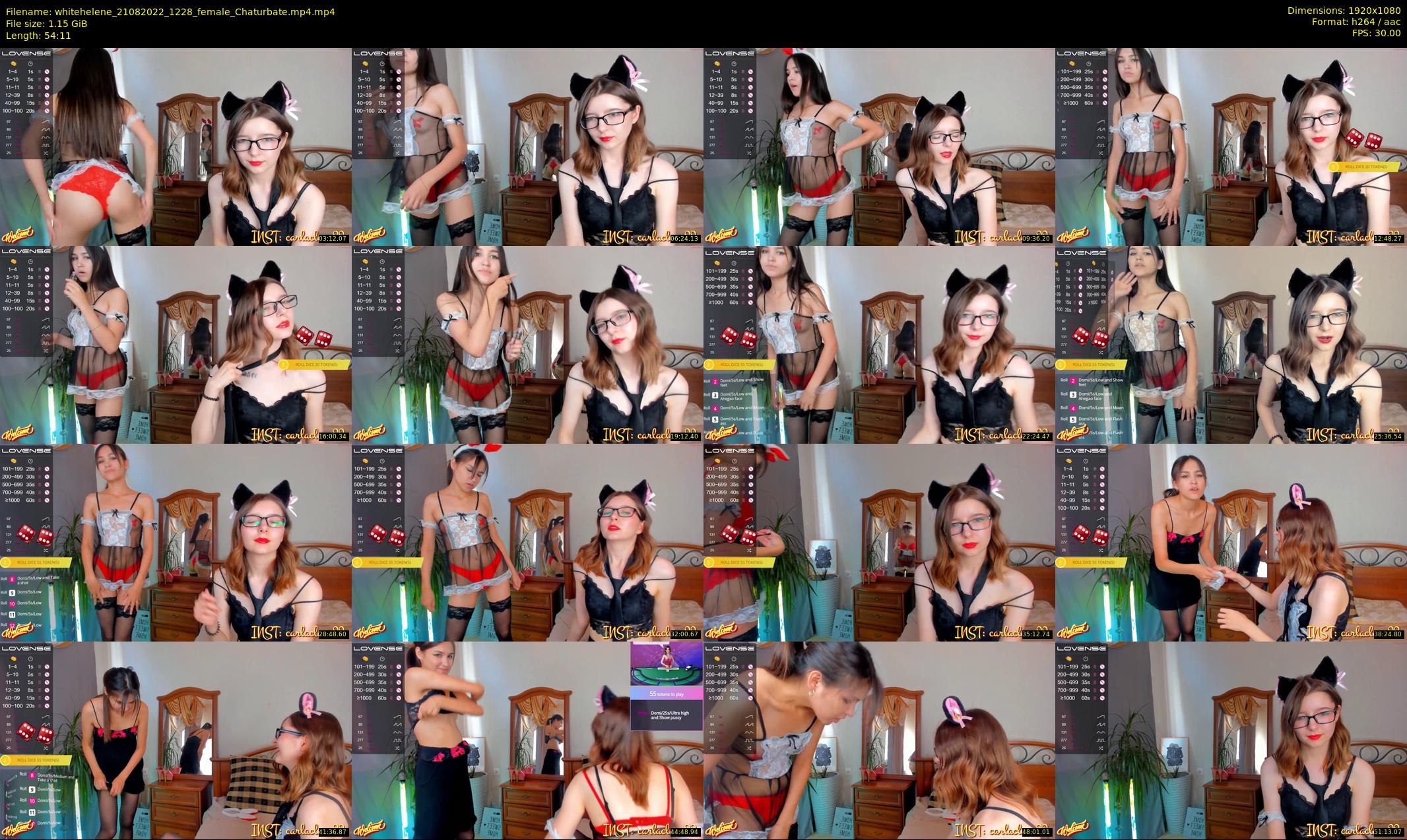 whitehelene — 55 minute Chaturbate female cam show recording, 1080p, Aug 21, 2022