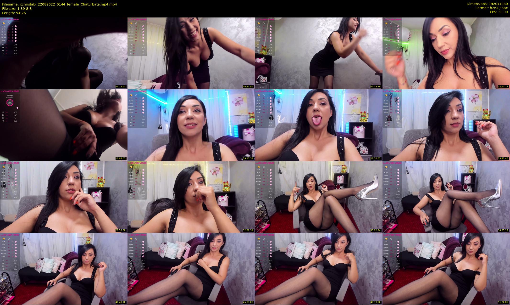xchristalx — 55 minute Chaturbate female cam show recording, 1080p, Aug 22, 2022