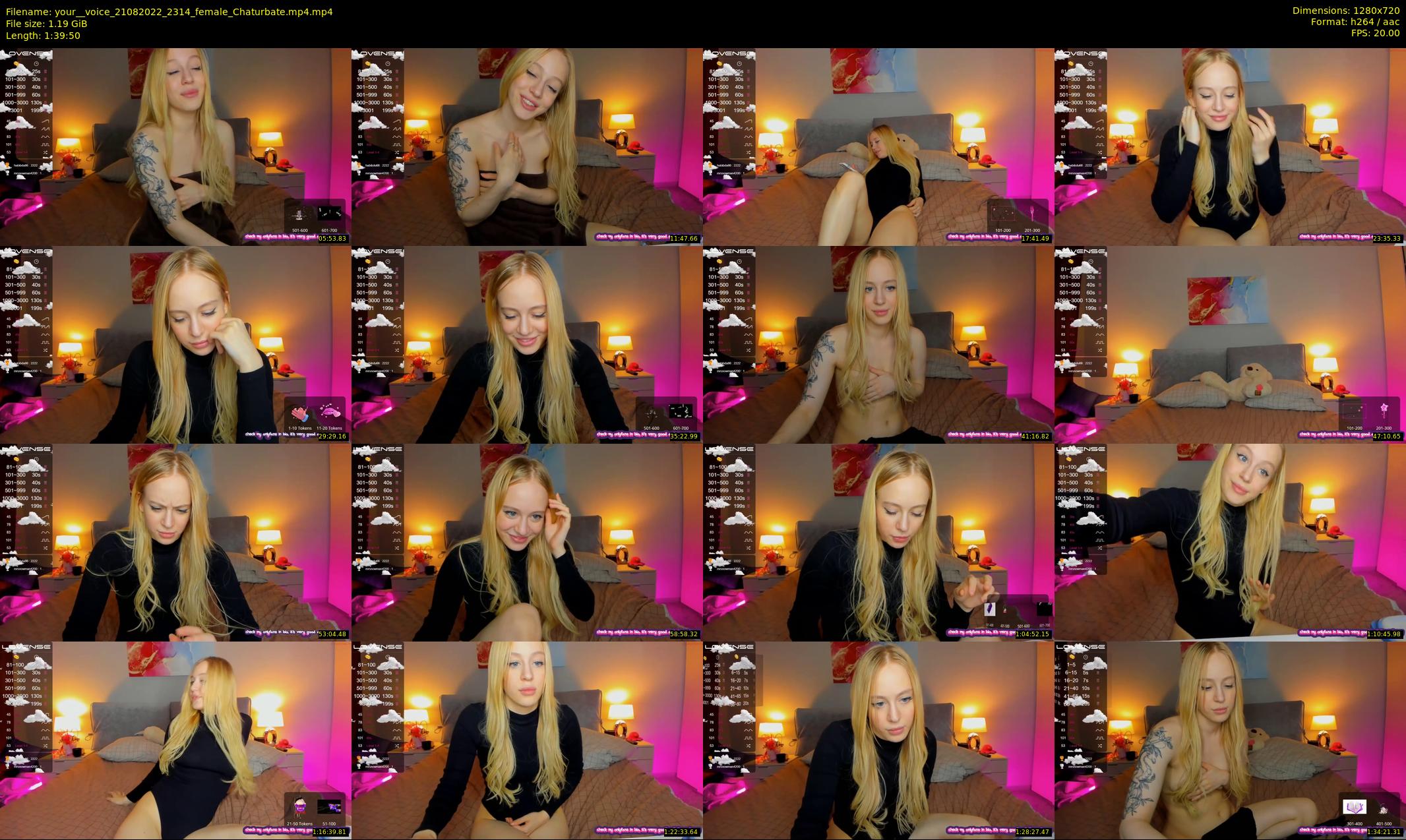 your__voice — 100 minute Chaturbate female cam show recording, 720p, Aug 21, 2022