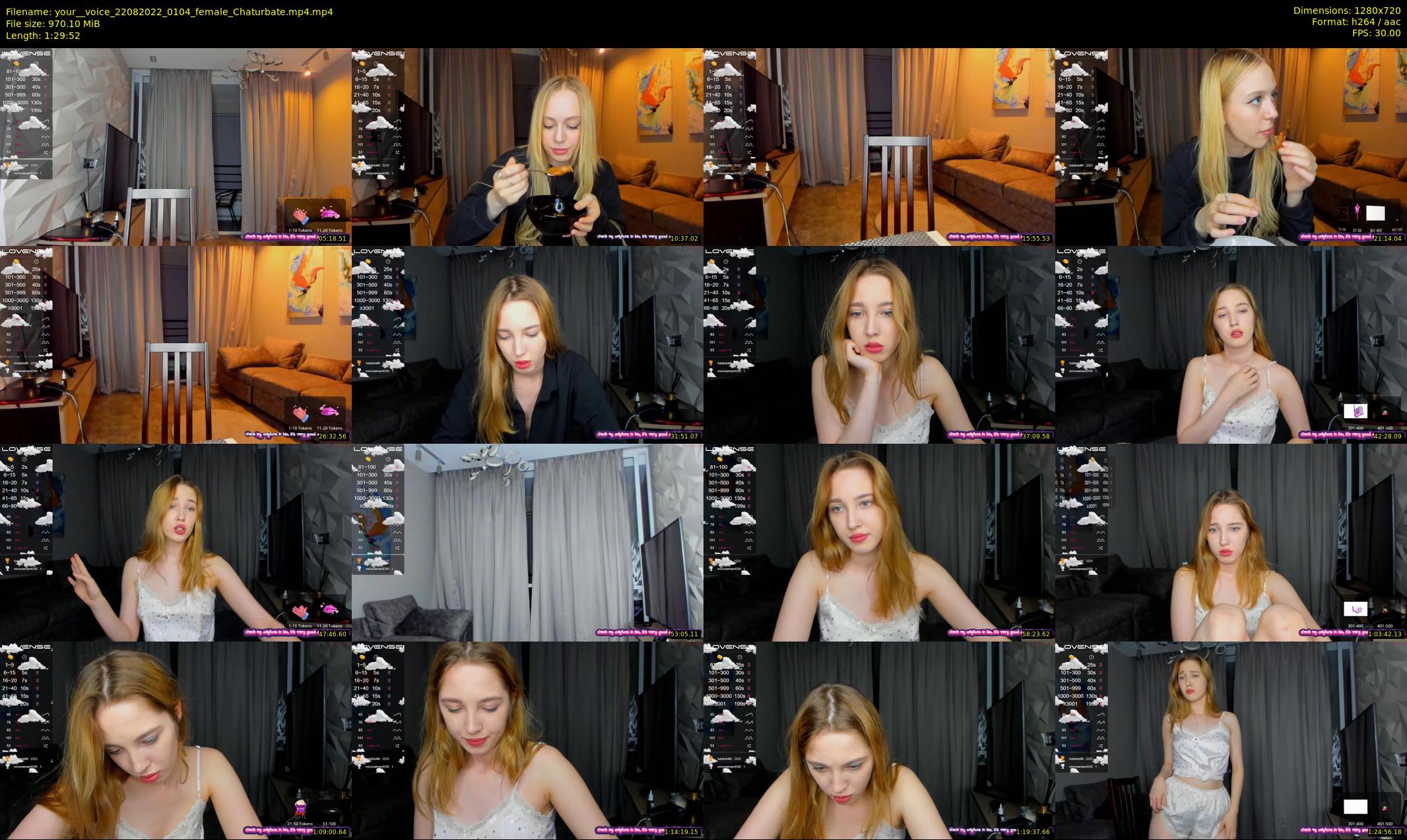 your__voice — 90 minute Chaturbate female cam show recording, 720p, Aug 22, 2022