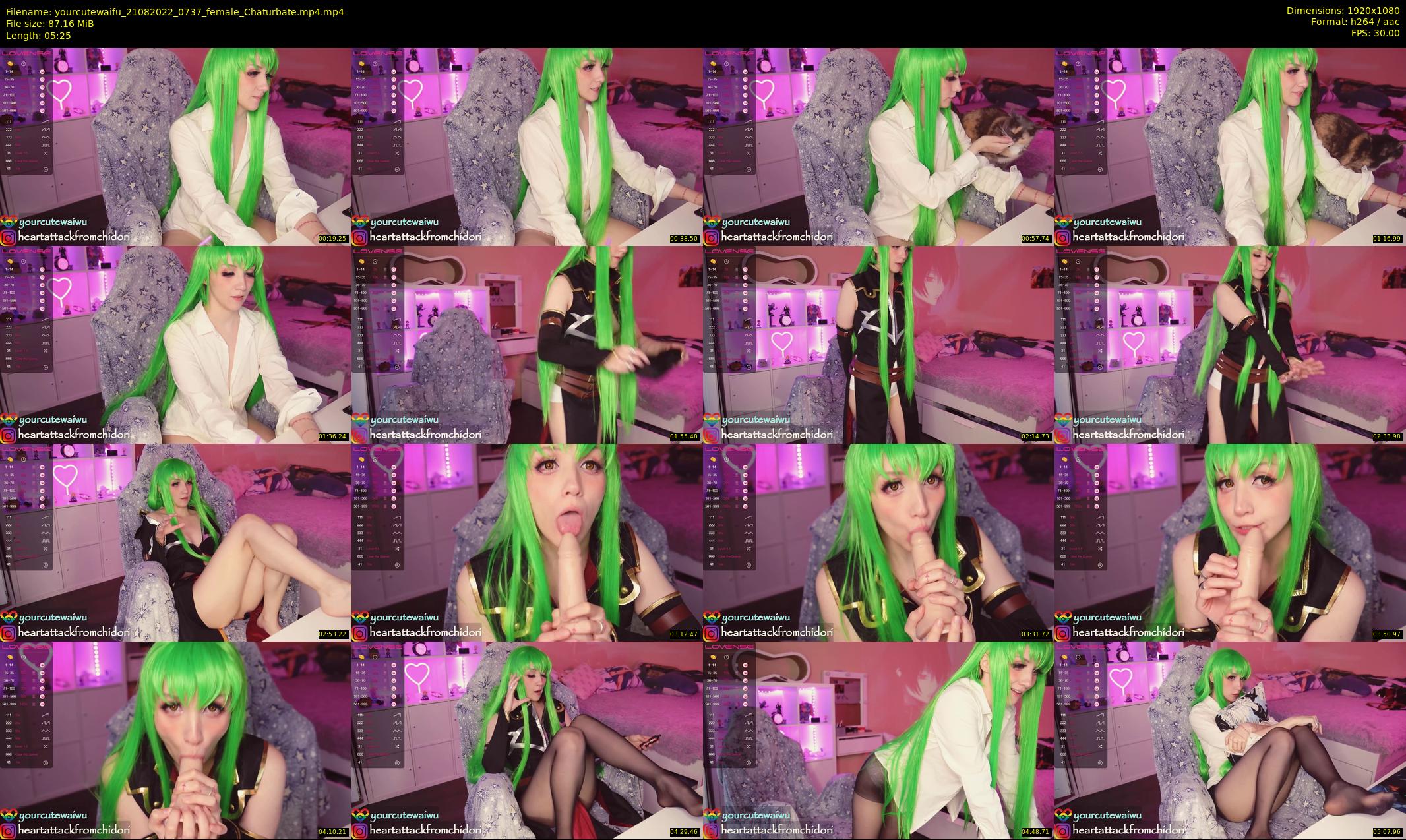 yourcutewaifu — 6 minute Chaturbate female cam show recording, 1080p, Aug 21, 2022