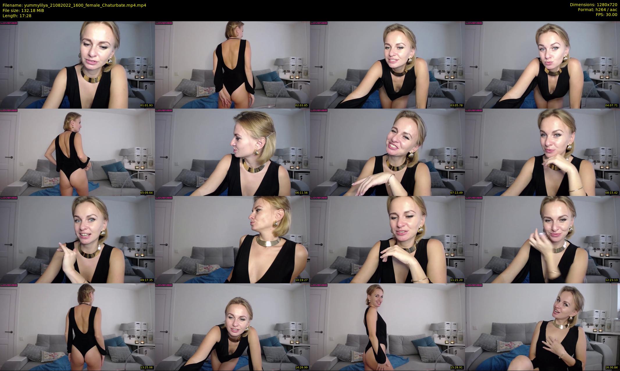 yummylilya — 18 minute Chaturbate female cam show recording, 720p, Aug 21, 2022