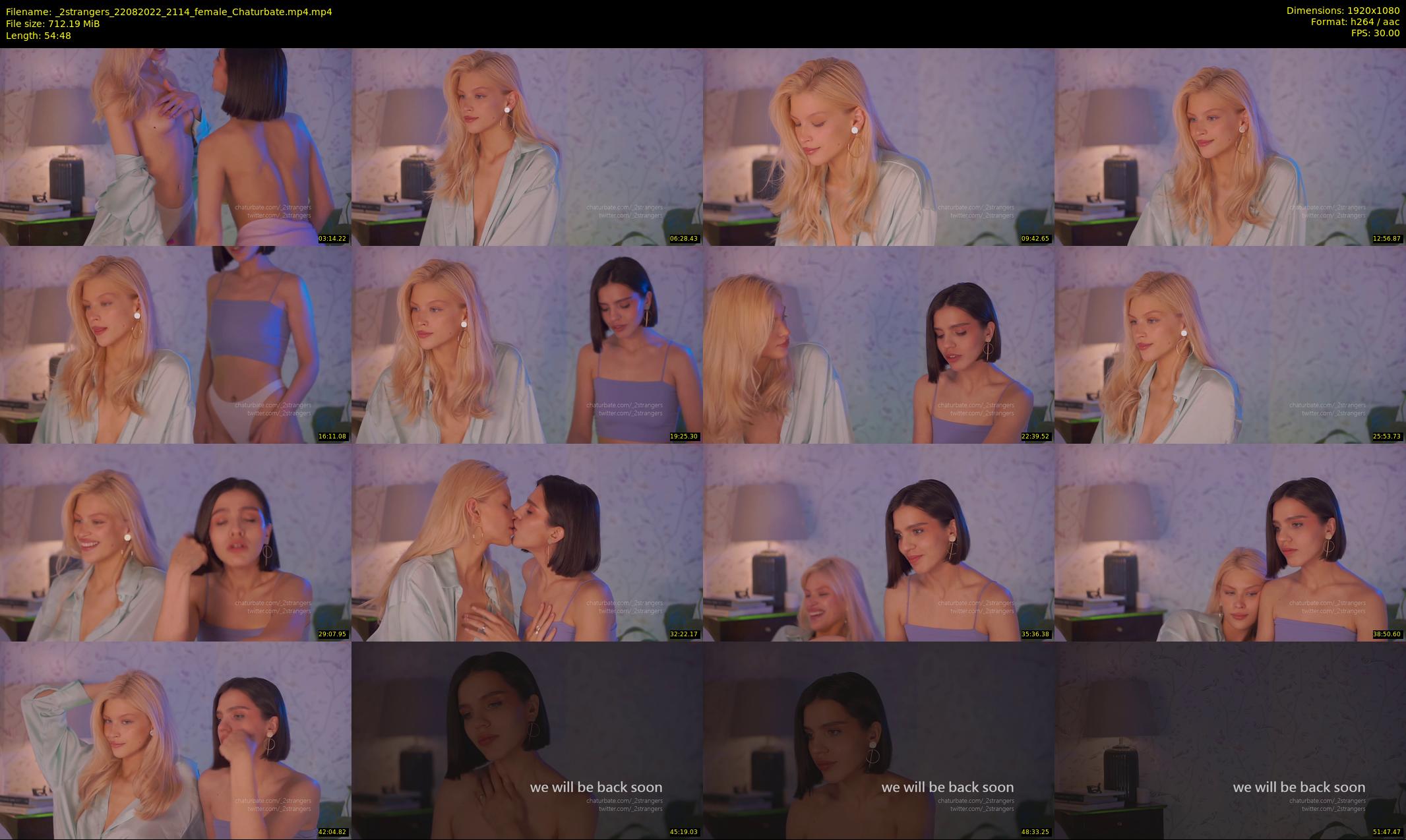 _2strangers — 55 minute Chaturbate couple cam show recording, 1080p, Aug 22, 2022