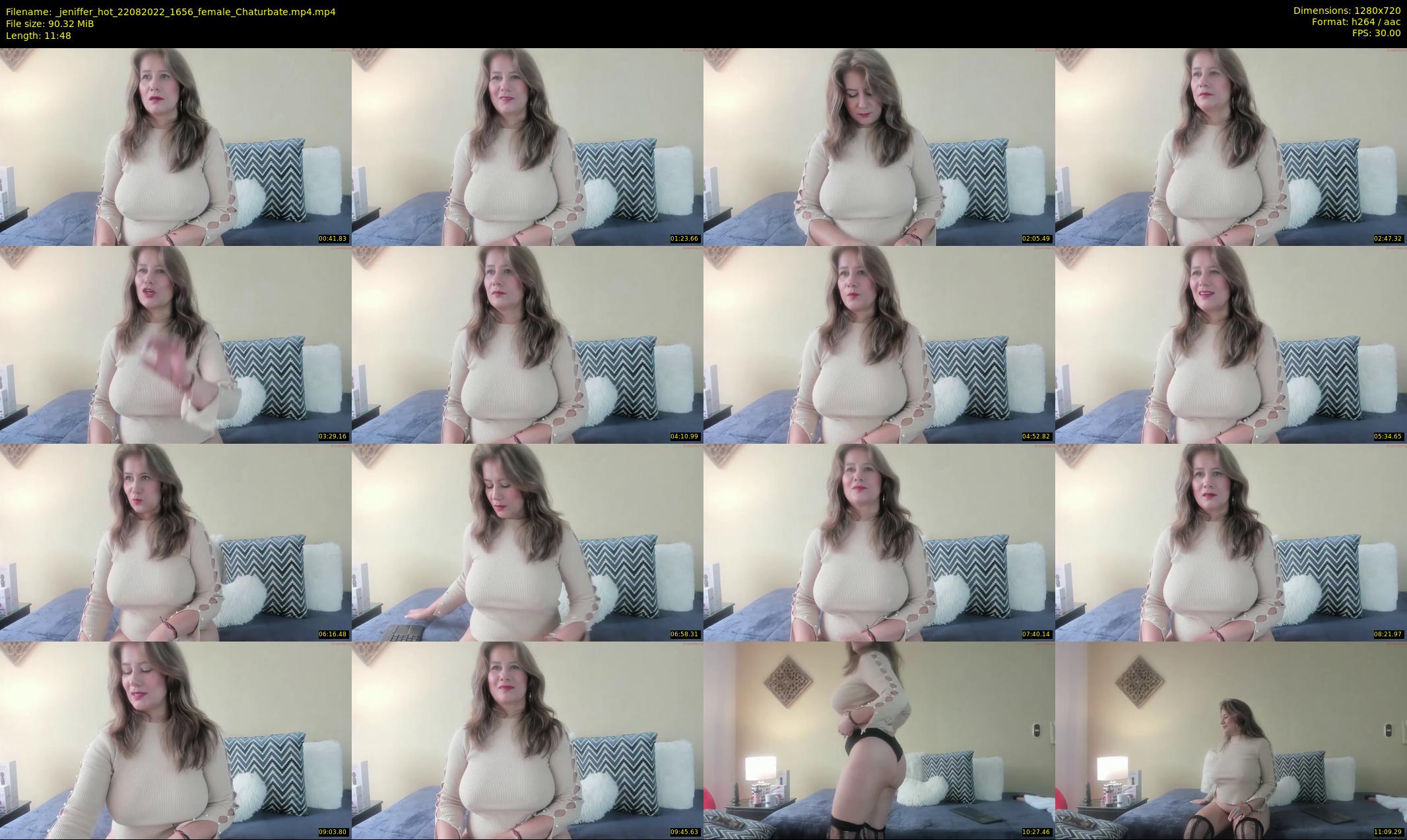_jeniffer_hot — 12 minute Chaturbate female cam show recording, 720p, Aug 22, 2022