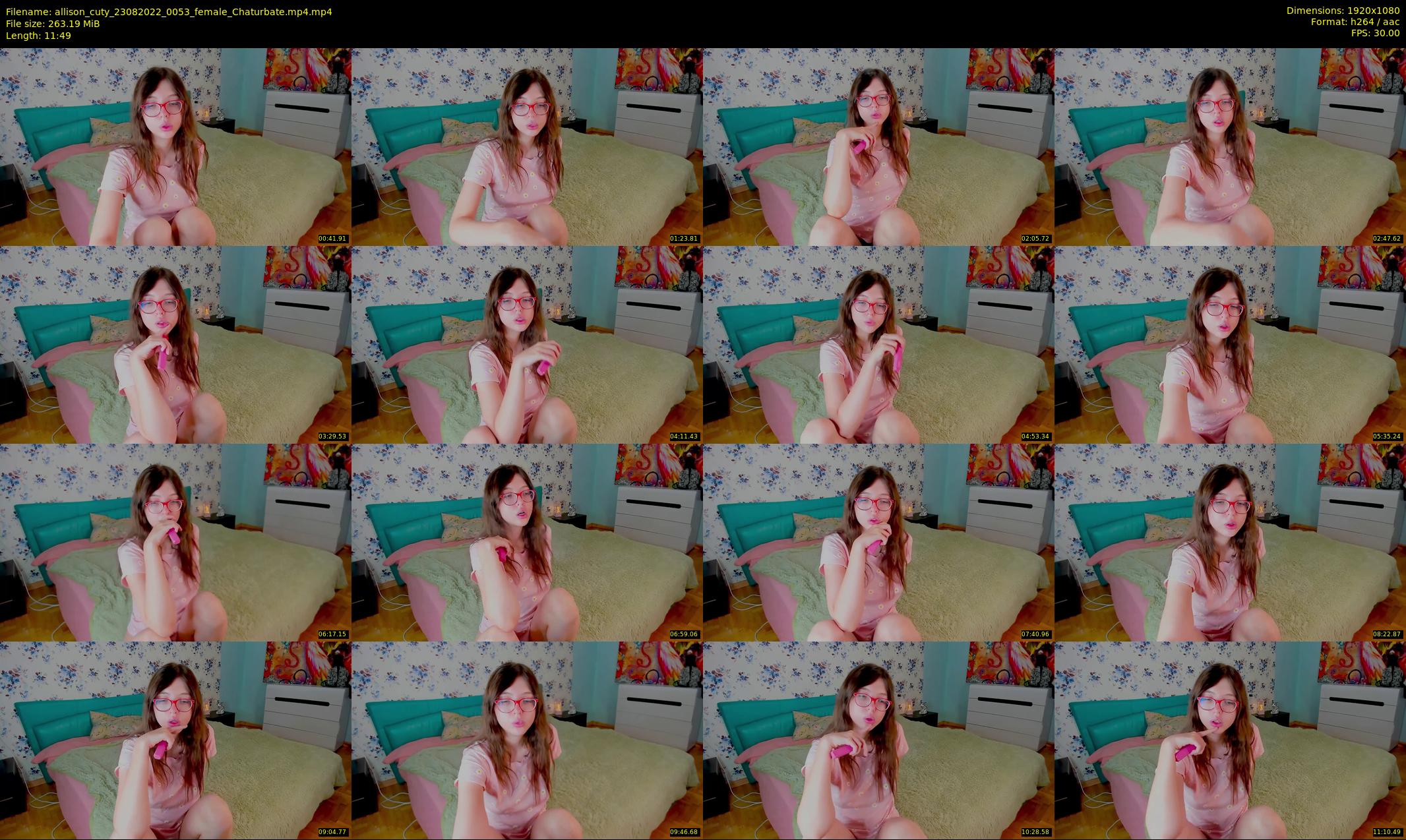 allison_cuty — 12 minute Chaturbate female cam show recording, 1080p, Aug 23, 2022
