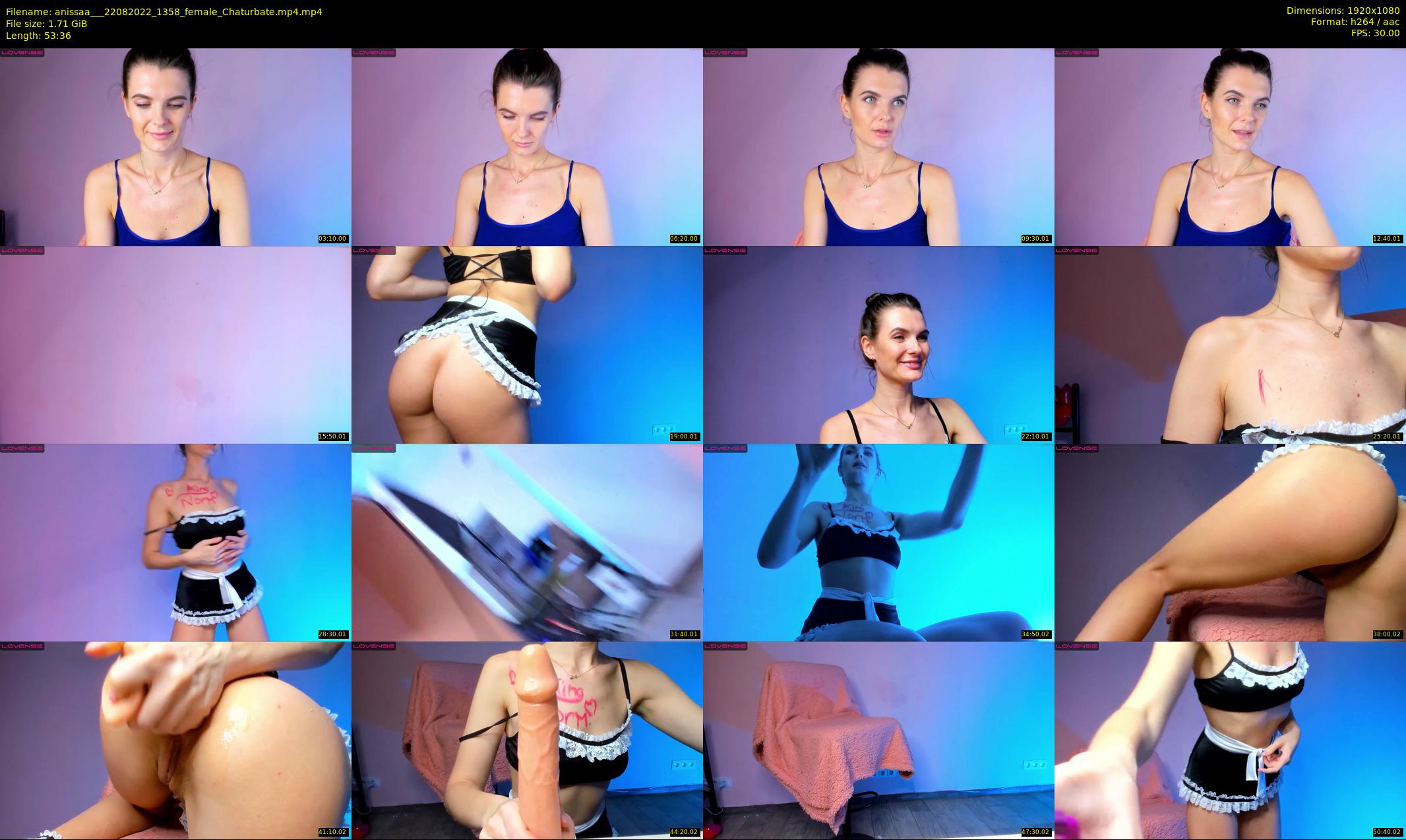anissaa__ — 54 minute Chaturbate female cam show recording, 1080p, Aug 22, 2022