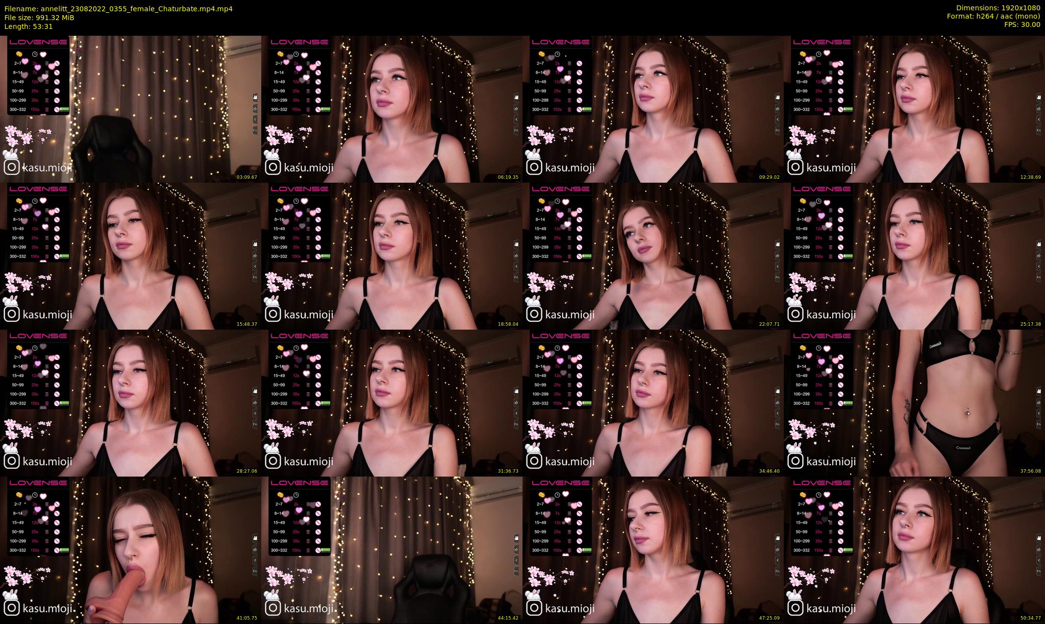 annelitt — 54 minute Chaturbate female cam show recording, 1080p, Aug 23, 2022