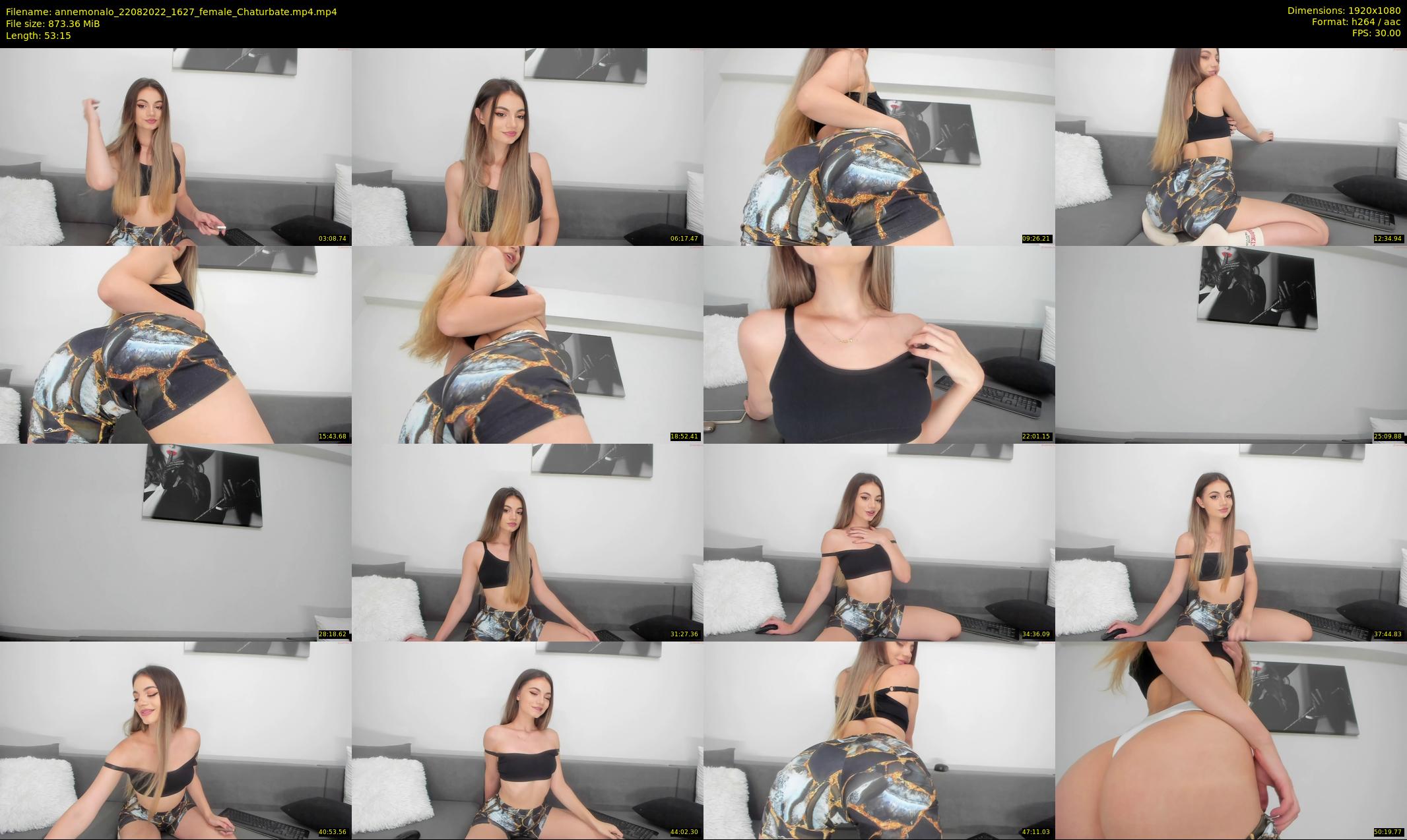 annemonalo — 54 minute Chaturbate female cam show recording, 1080p, Aug 22, 2022