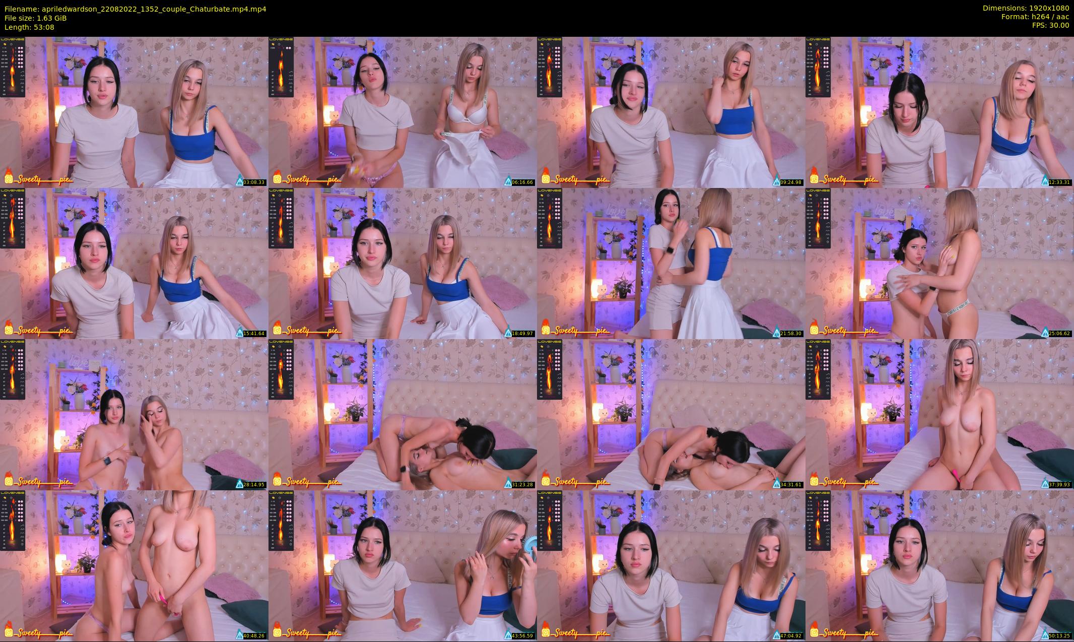 apriledwardson — 54 minute Chaturbate couple cam show recording, 1080p, Aug 22, 2022