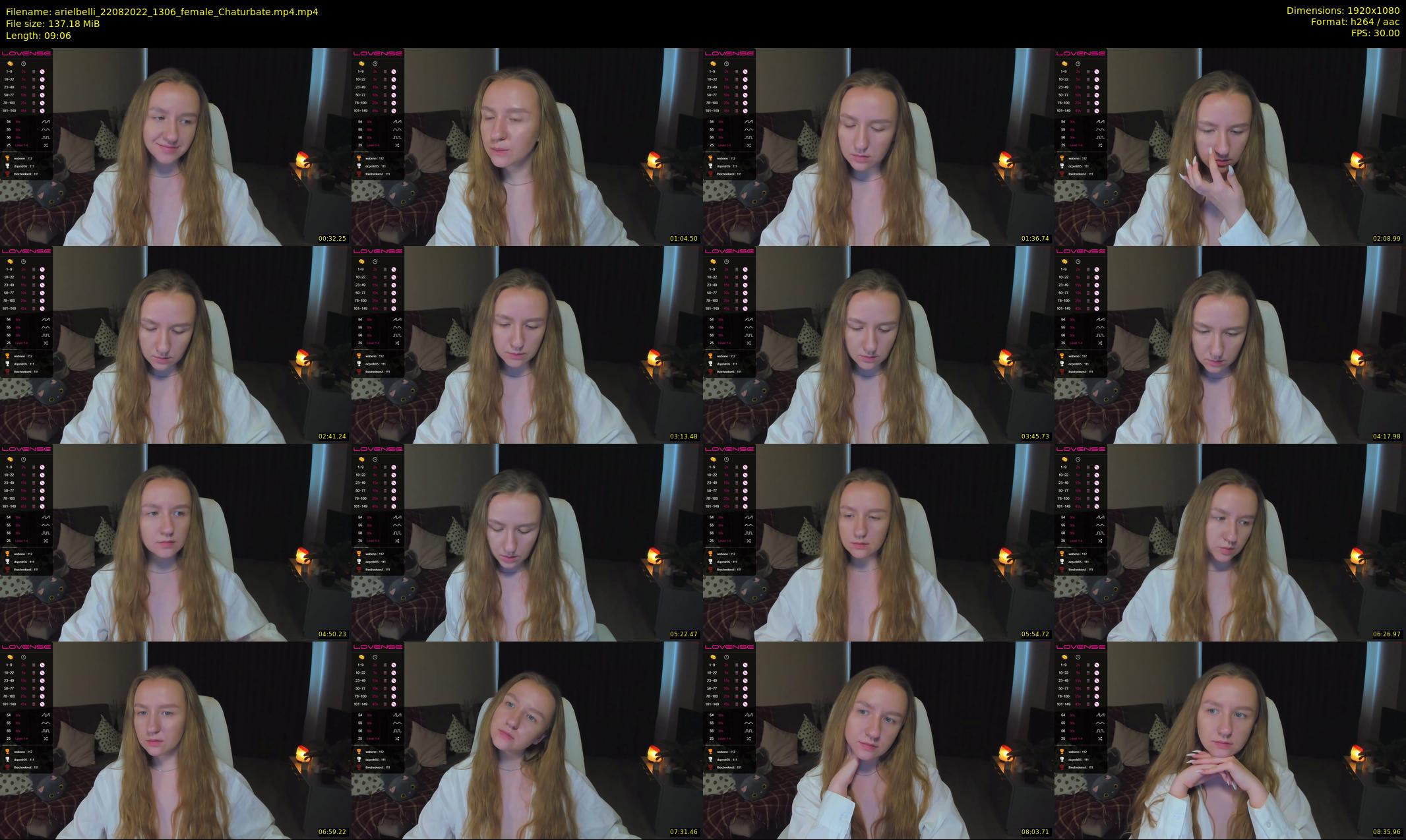 arielbelli — 10 minute Chaturbate female cam show recording, 1080p, Aug 22, 2022