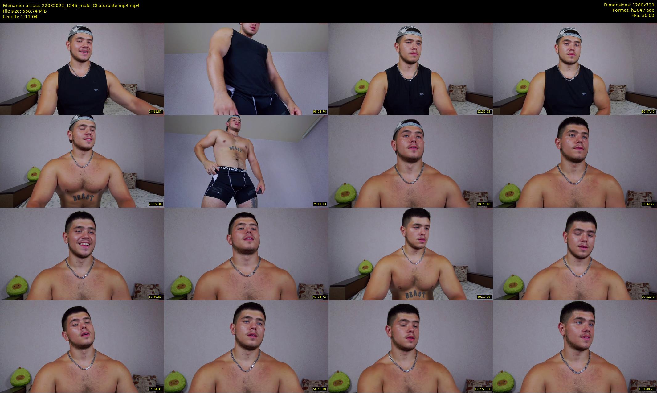 arilass — 72 minute Chaturbate male cam show recording, 720p, Aug 22, 2022