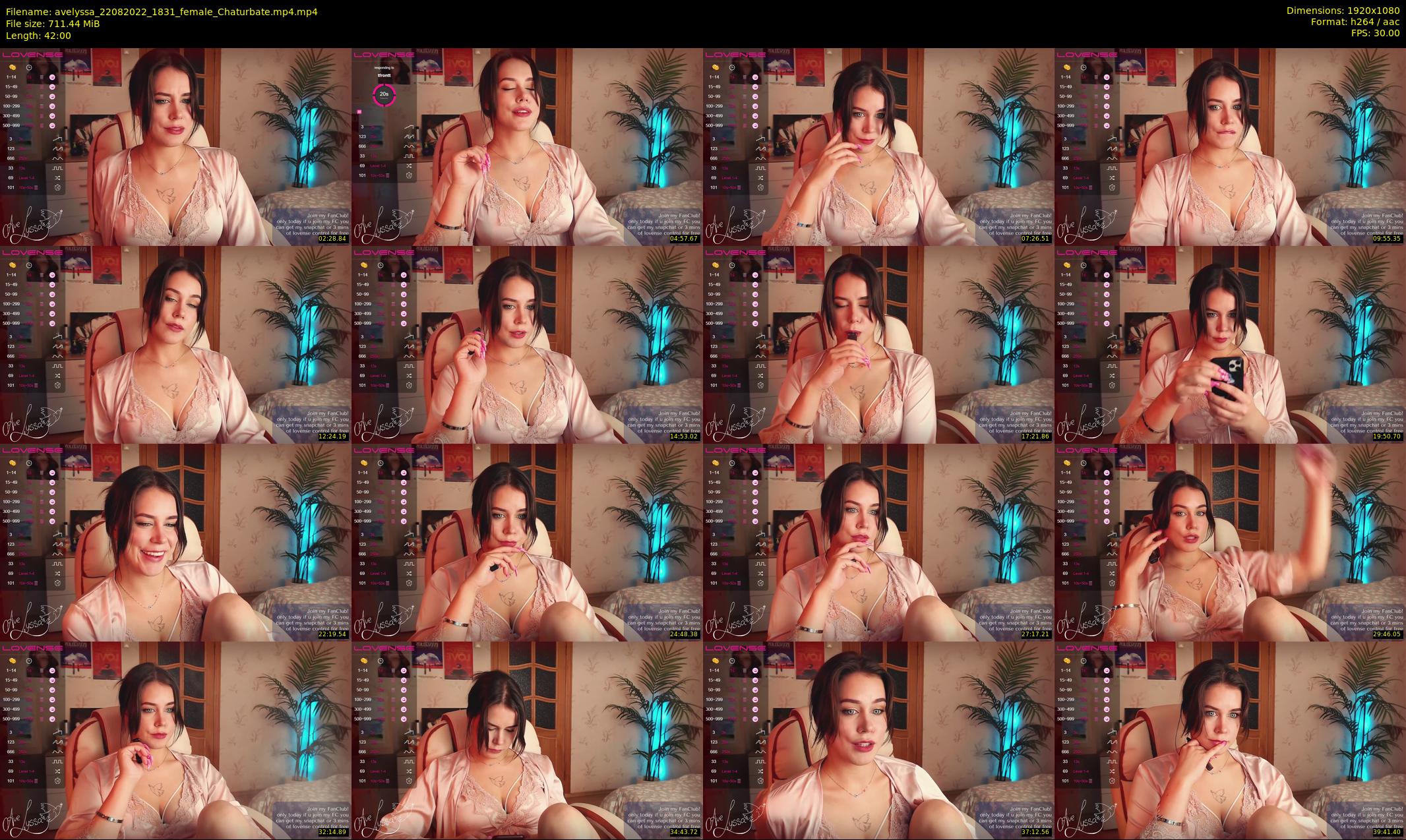 avelyssa — 42 minute Chaturbate female cam show recording, 1080p, Aug 22, 2022