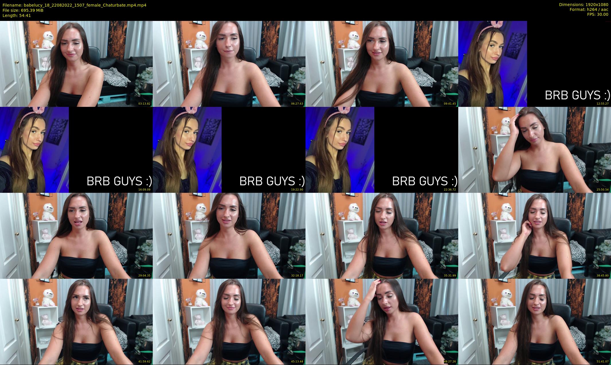 babelucy_18 — 55 minute Chaturbate female cam show recording, 1080p, Aug 22, 2022