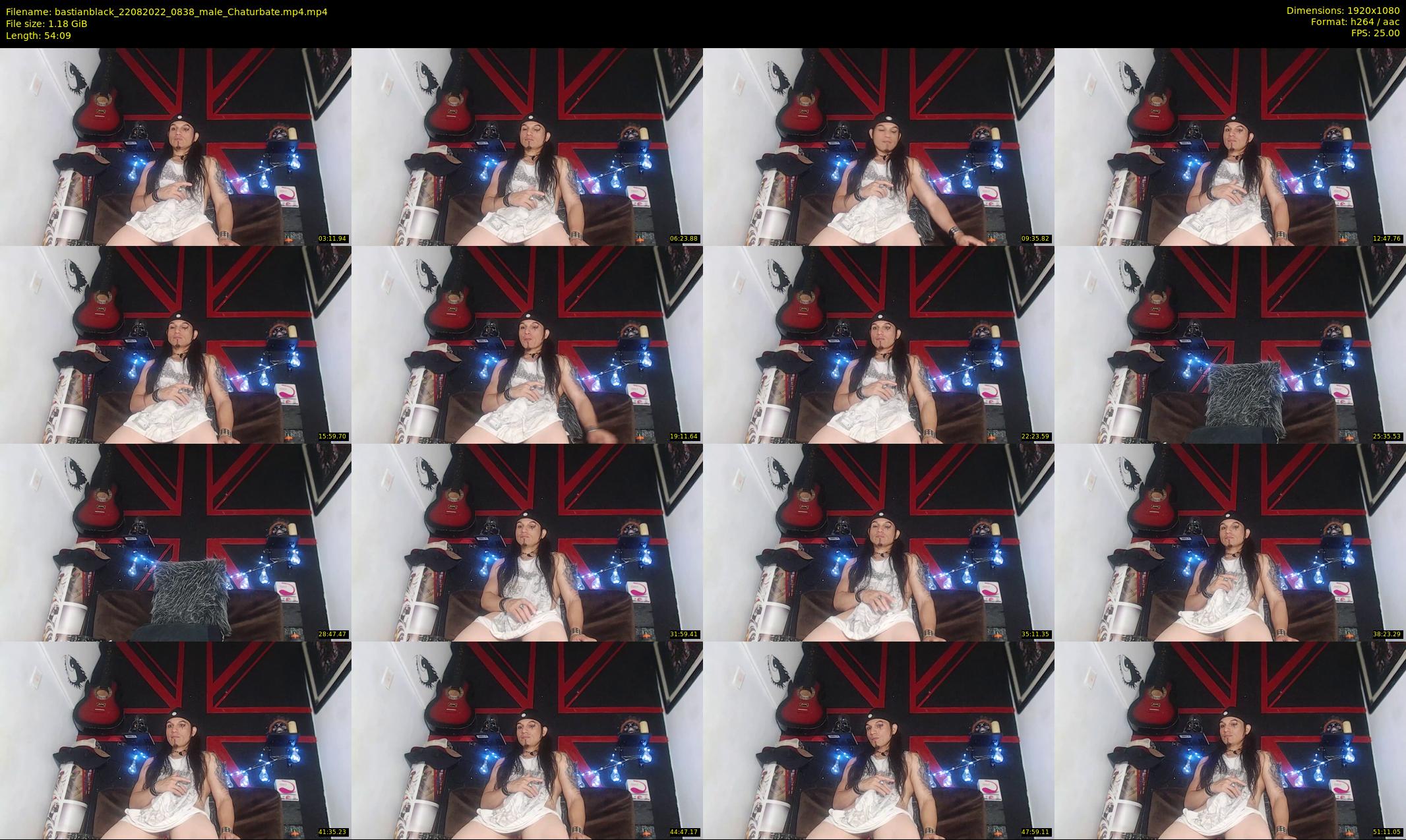 bastianblack — 55 minute Chaturbate male cam show recording, 1080p, Aug 22, 2022