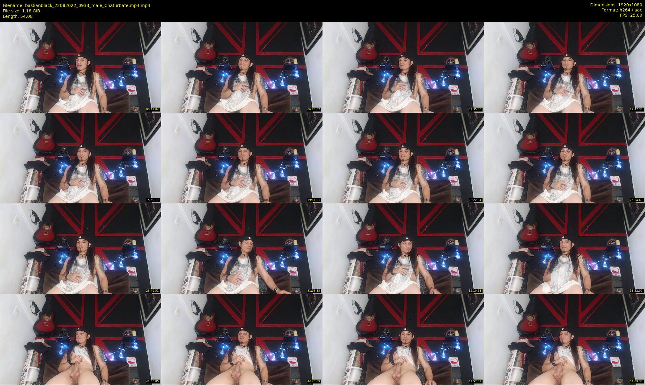 bastianblack — 55 minute Chaturbate male cam show recording, 1080p, Aug 22, 2022