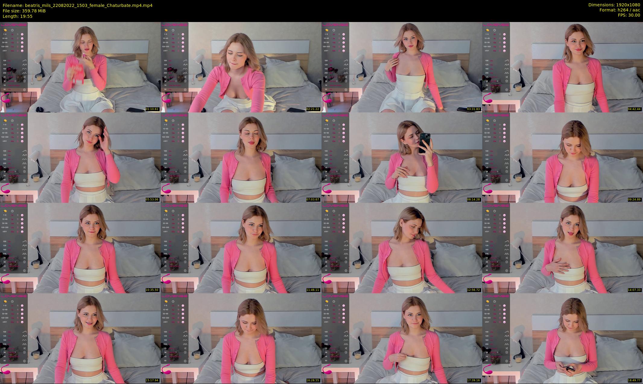 beatris_mils — 20 minute Chaturbate female cam show recording, 1080p, Aug 22, 2022