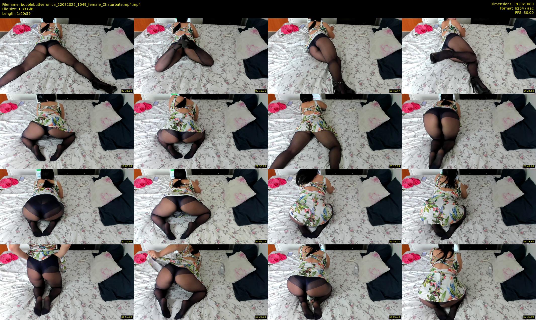 bubblebuttveronica — 61 minute Chaturbate female cam show recording, 1080p, Aug 22, 2022