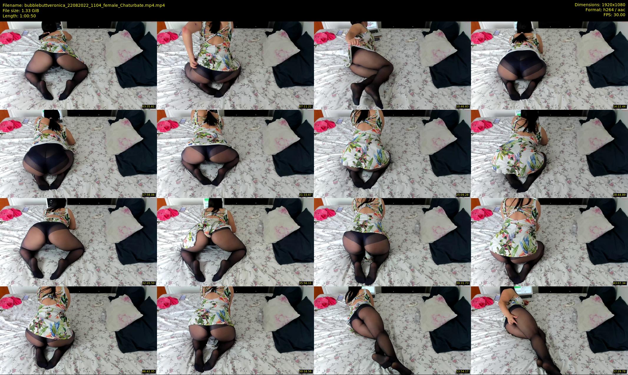 bubblebuttveronica — 61 minute Chaturbate female cam show recording, 1080p, Aug 22, 2022
