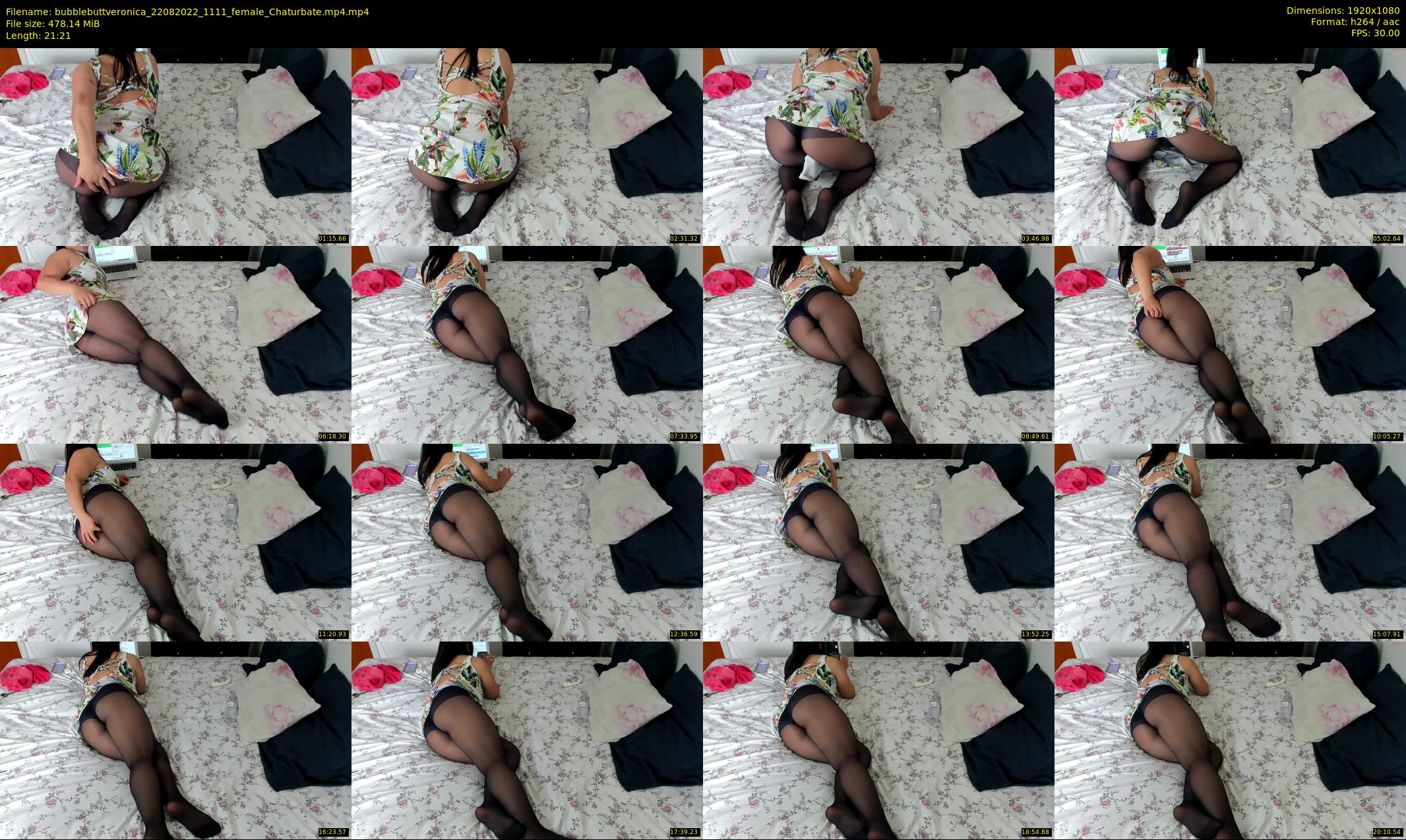 bubblebuttveronica — 22 minute Chaturbate female cam show recording, 1080p, Aug 22, 2022