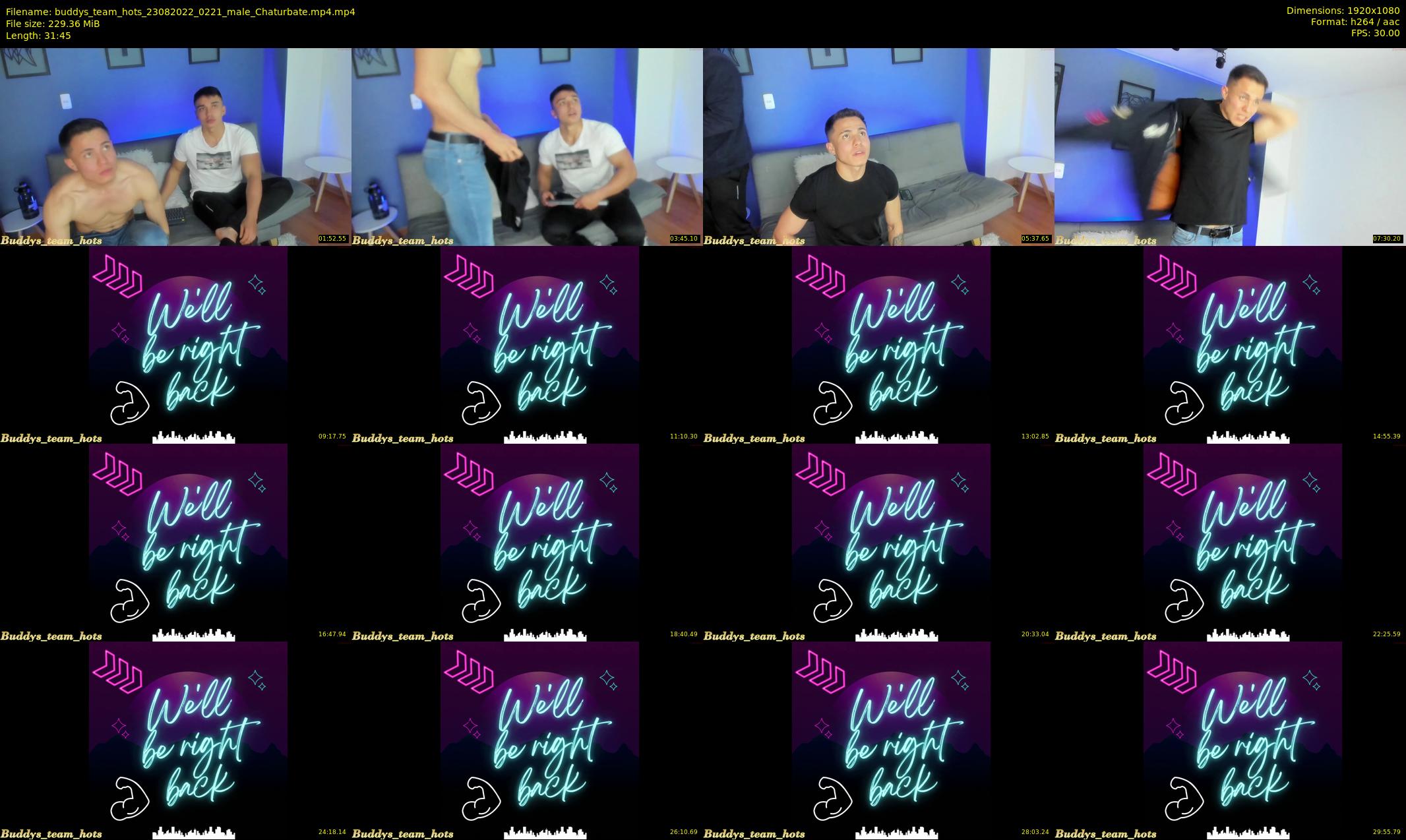 buddys_team_hots — 32 minute Chaturbate couple cam show recording, 1080p, Aug 23, 2022