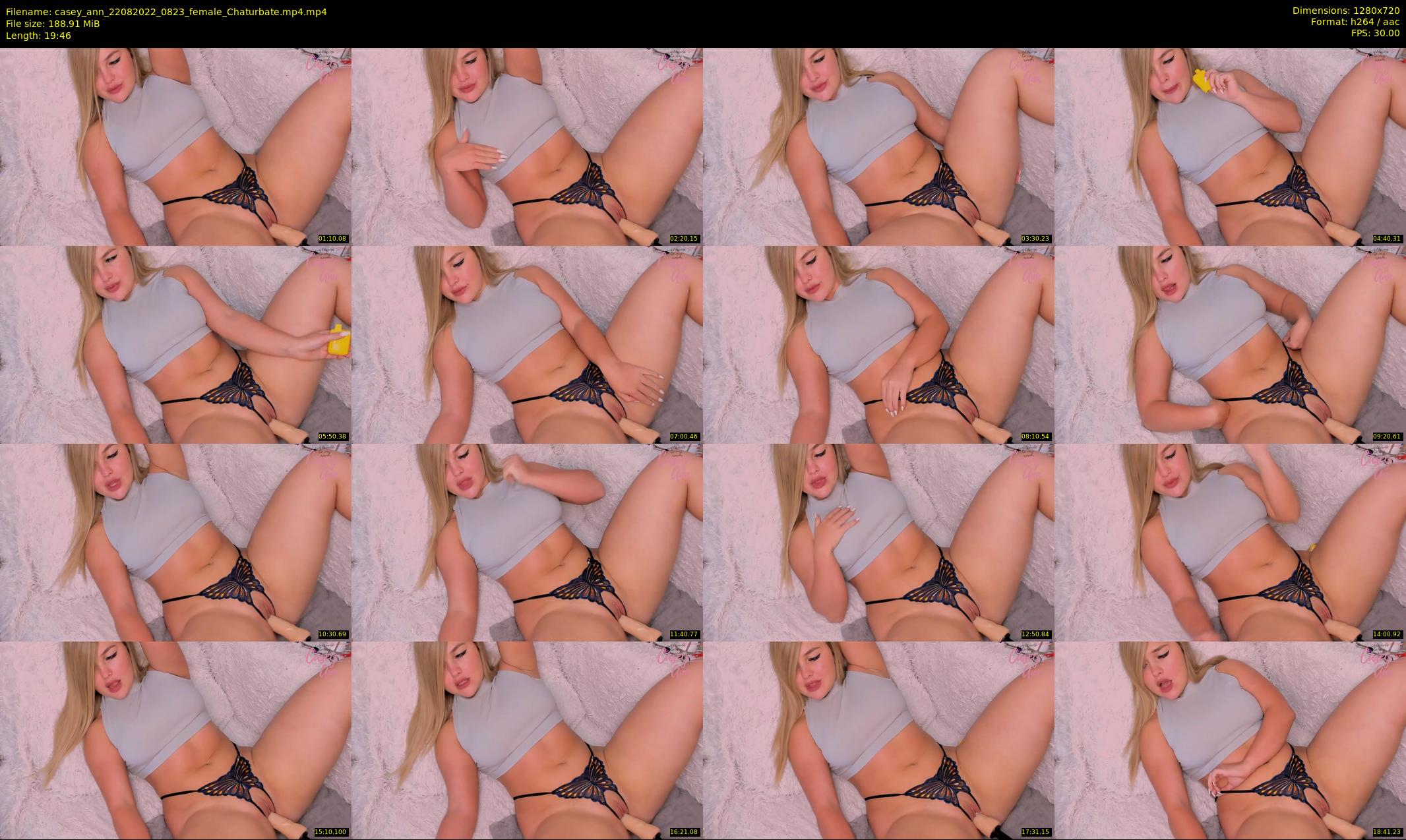 casey_ann — 20 minute Chaturbate female cam show recording, 720p, Aug 22, 2022