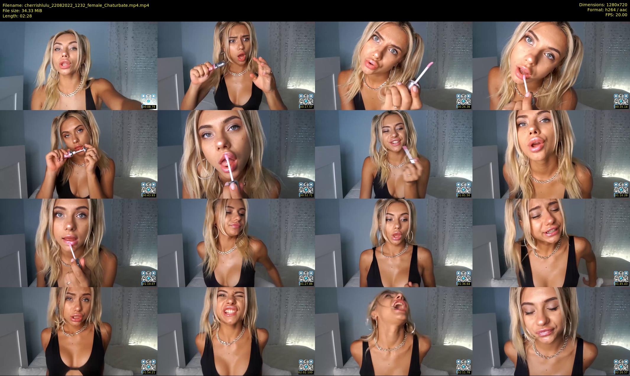 cherrishlulu — 3 minute Chaturbate female cam show recording, 720p, Aug 22, 2022