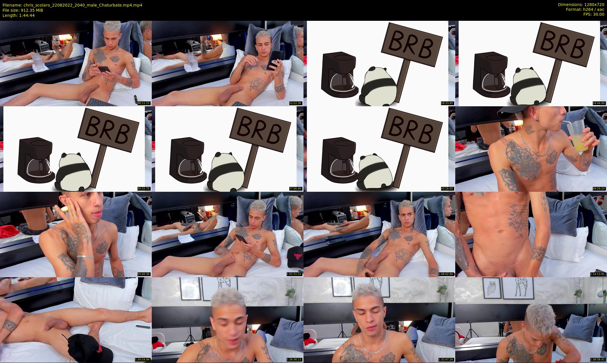chris_scolaro — 105 minute Chaturbate male cam show recording, 720p, Aug 22, 2022
