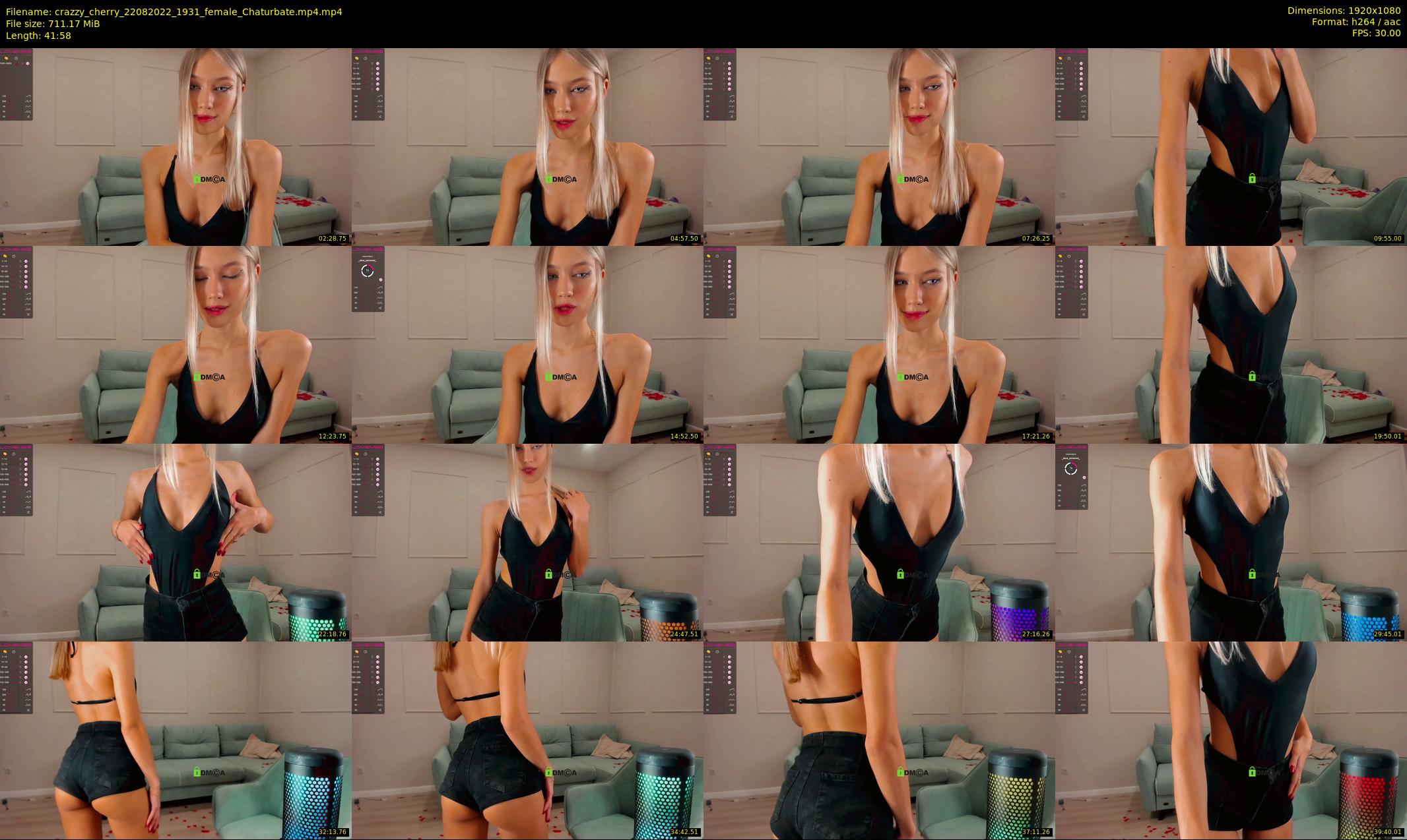 crazzy_cherry — 42 minute Chaturbate female cam show recording, 1080p, Aug 22, 2022