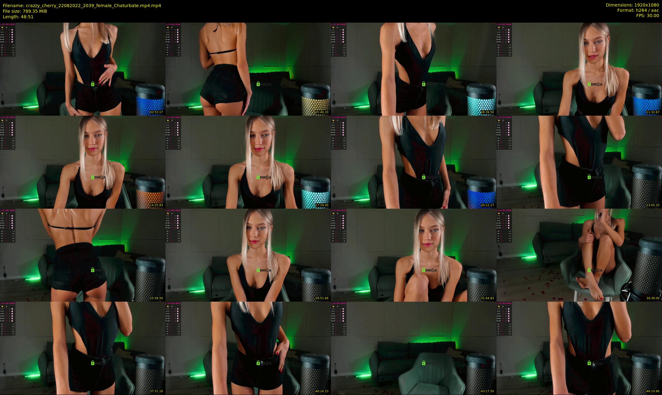 crazzy_cherry — 49 minute Chaturbate female cam show recording, 1080p, Aug 22, 2022