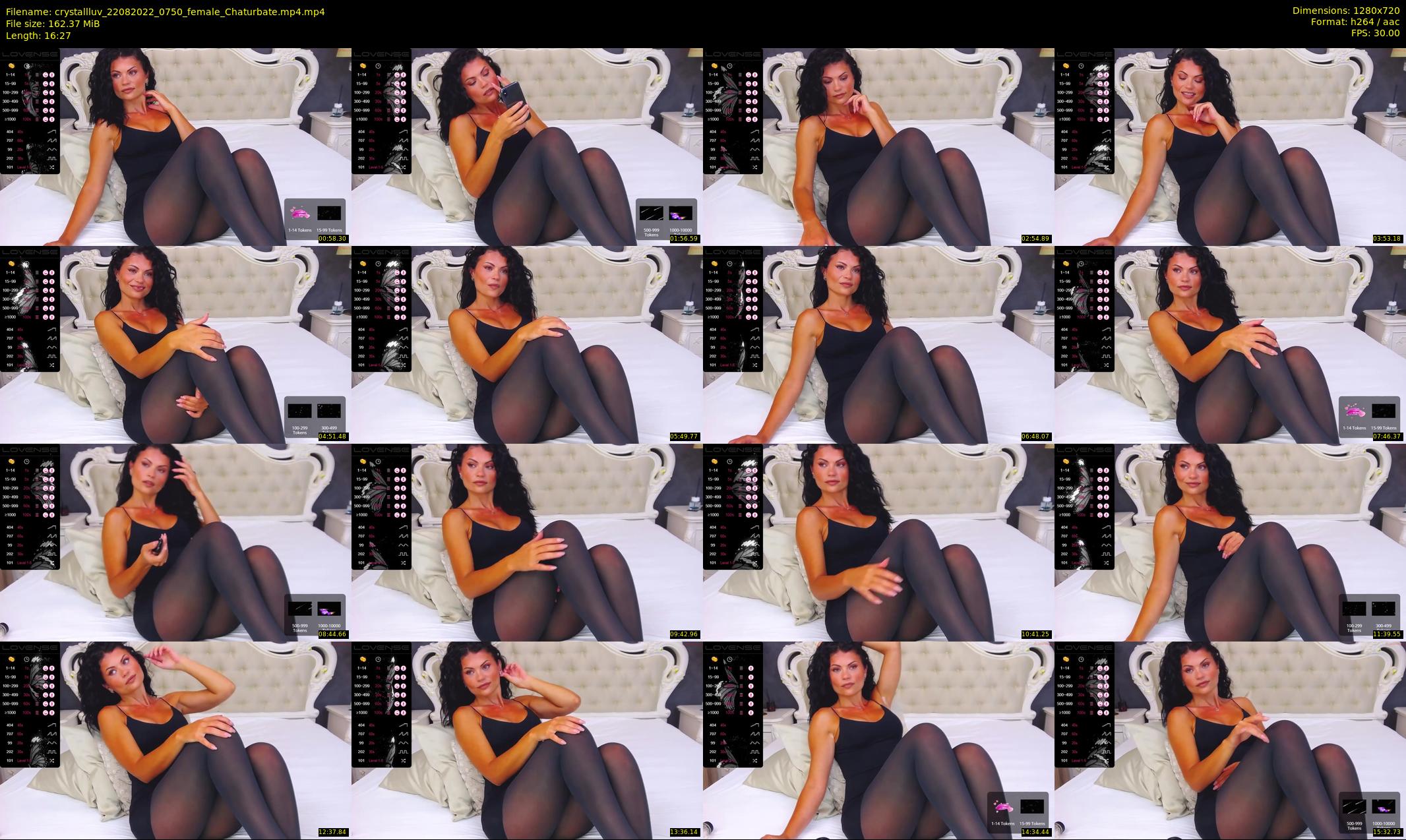 crystallluv — 17 minute Chaturbate female cam show recording, 720p, Aug 22, 2022