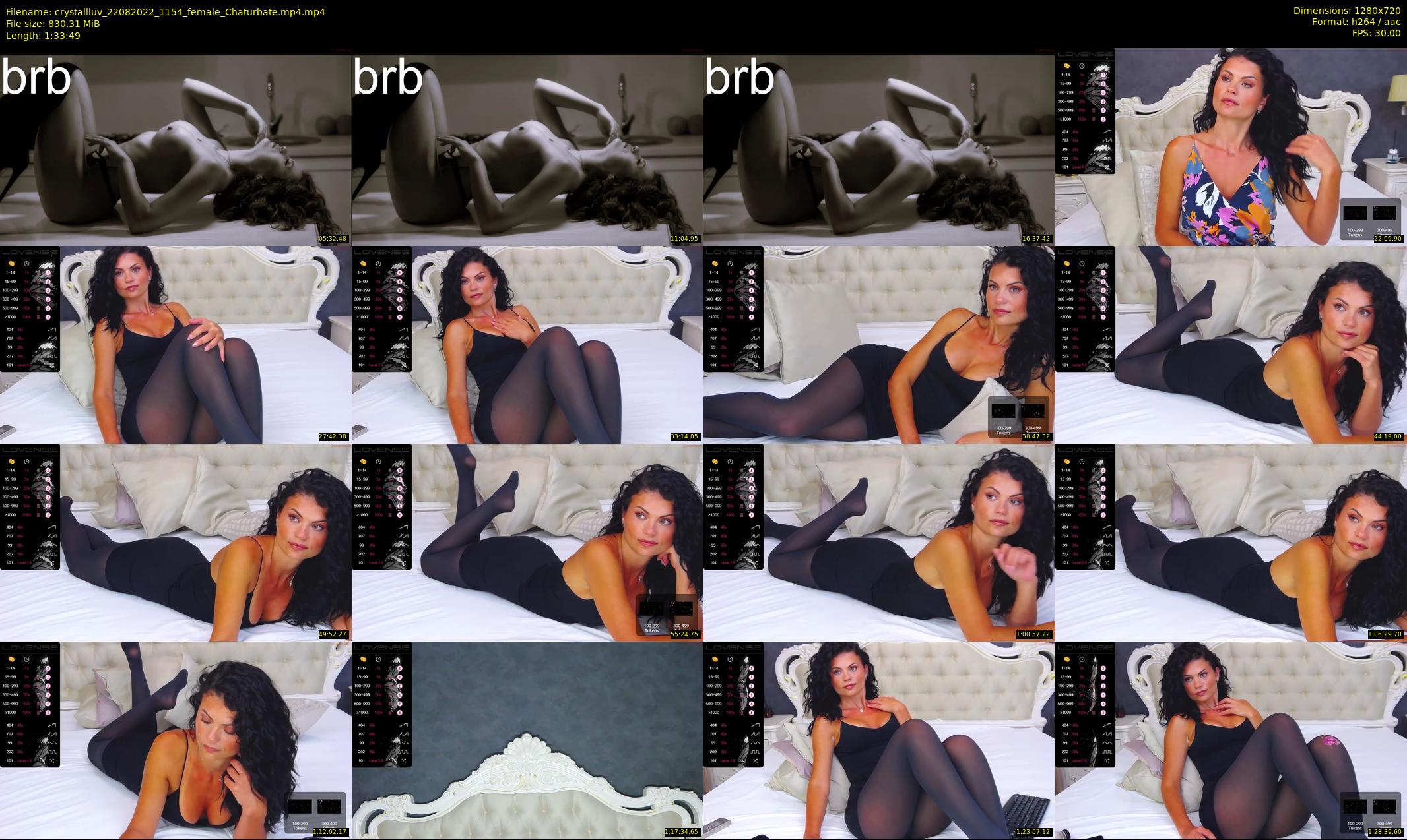 crystallluv — 94 minute Chaturbate female cam show recording, 720p, Aug 22, 2022