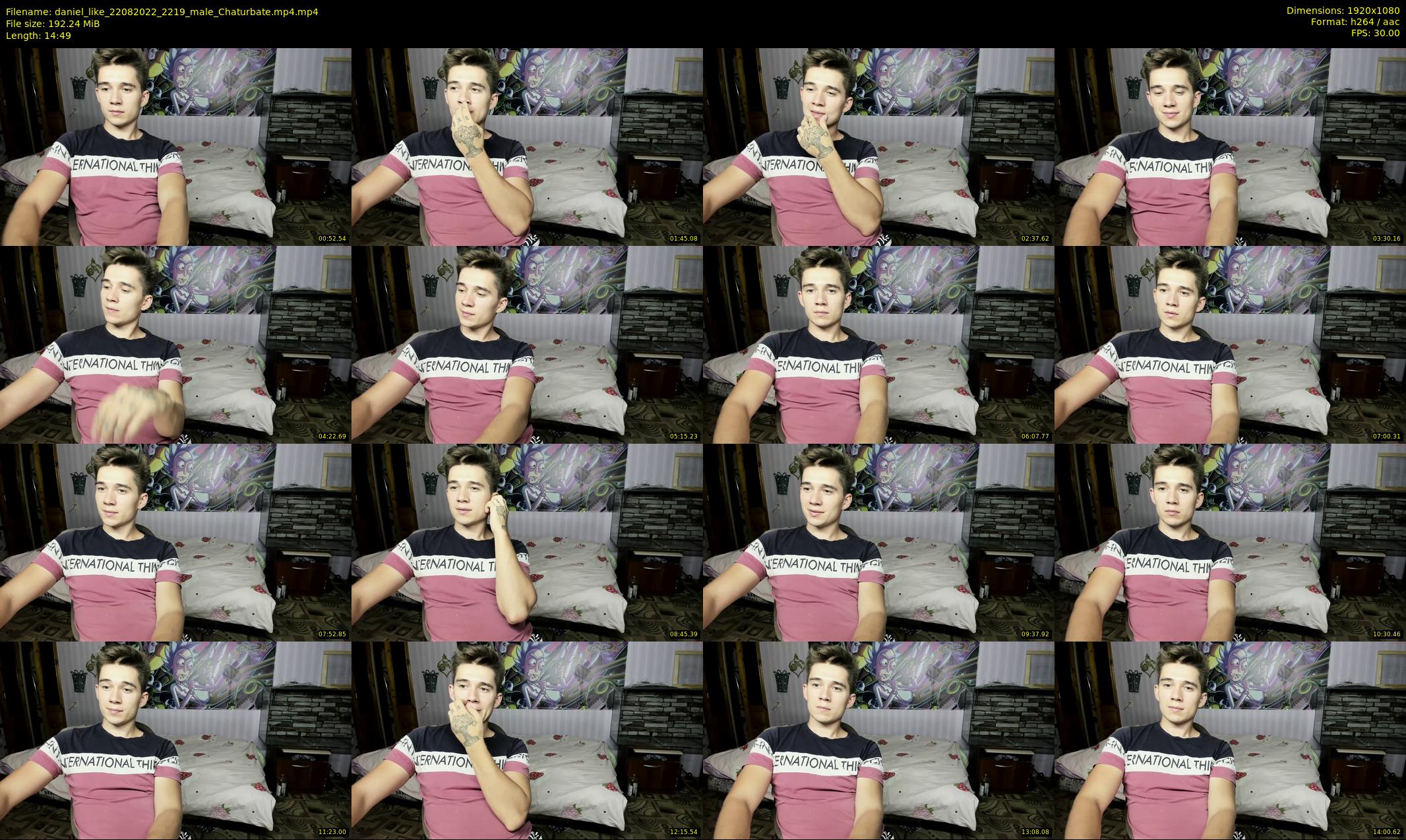 daniel_like — 15 minute Chaturbate male cam show recording, 1080p, Aug 22, 2022
