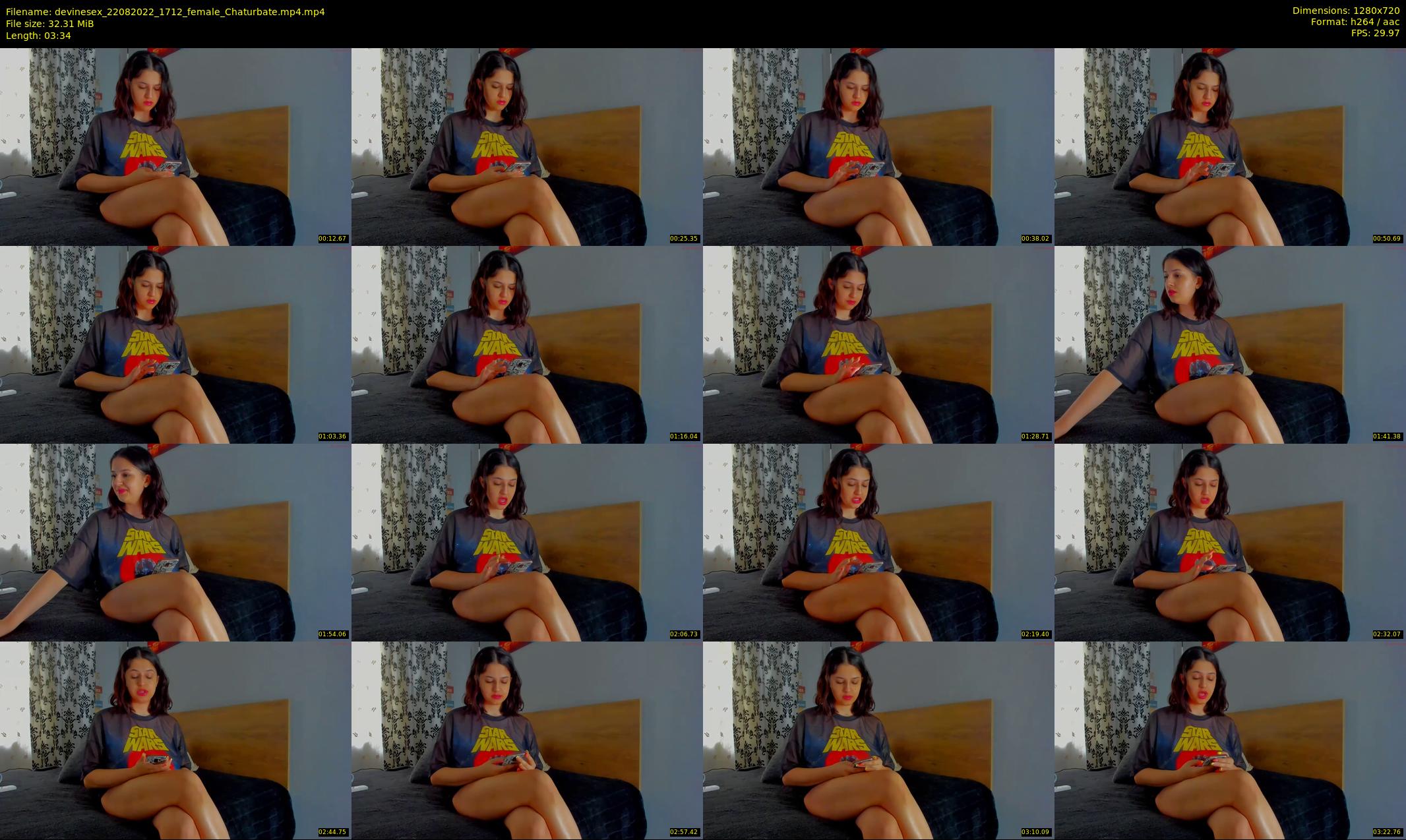devinesex — 4 minute Chaturbate female cam show recording, 720p, Aug 22, 2022