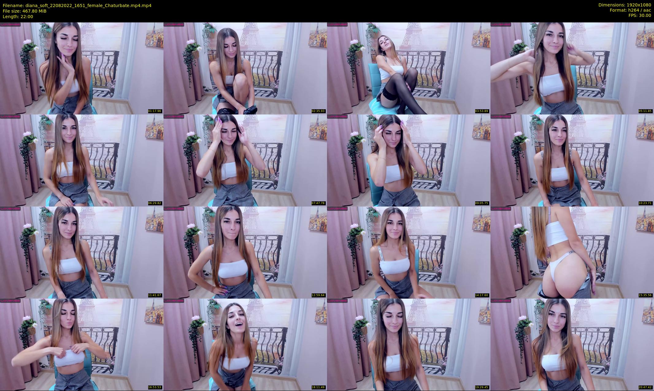 diana_soft — 22 minute Chaturbate female cam show recording, 1080p, Aug 22, 2022
