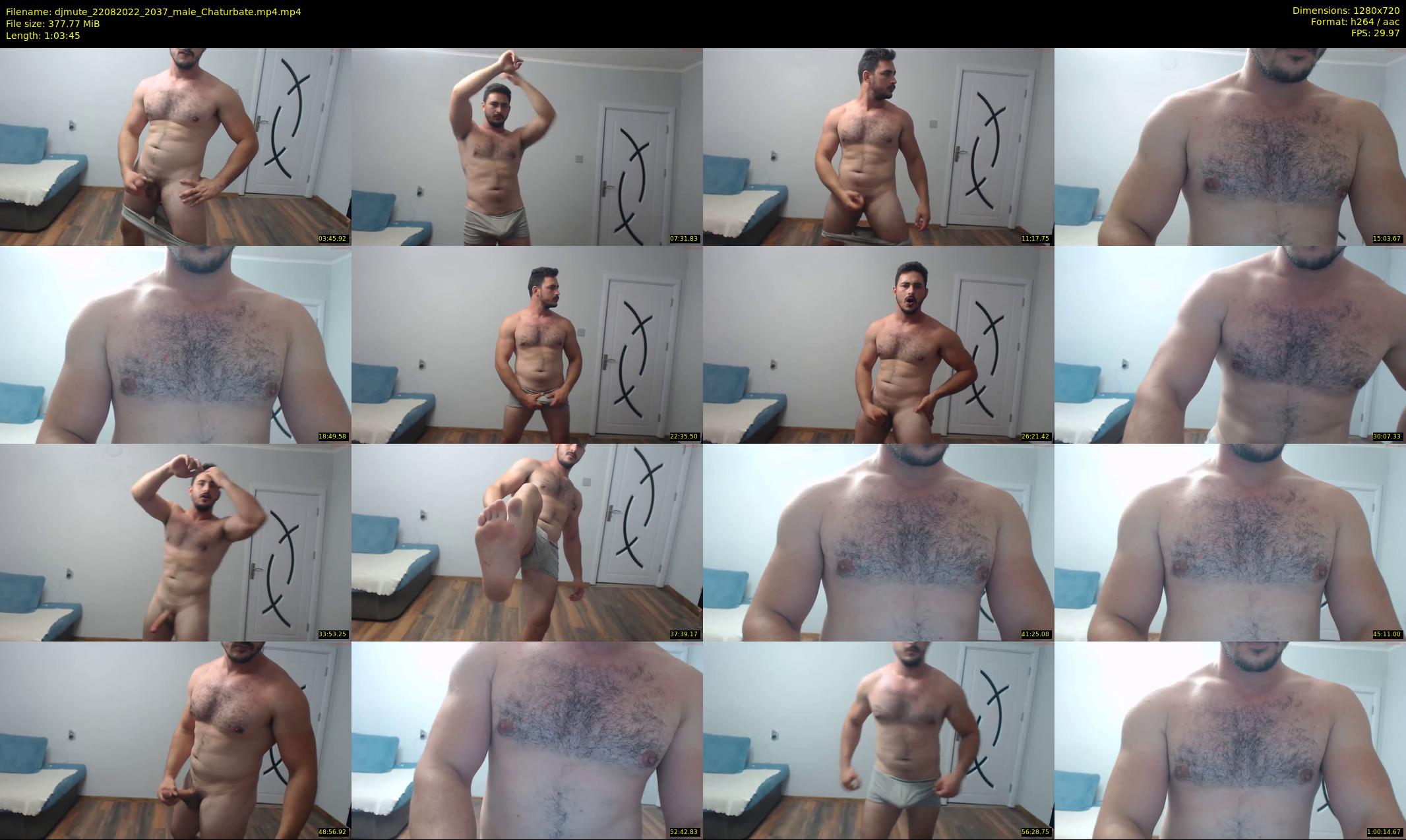 djmute — 64 minute Chaturbate male cam show recording, 720p, Aug 22, 2022