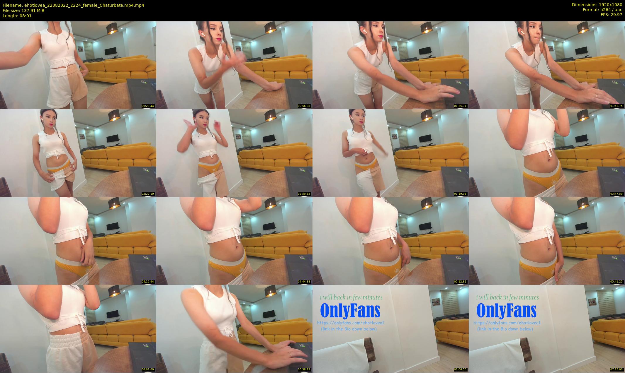 ehotlovea — 9 minute Chaturbate female cam show recording, 1080p, Aug 22, 2022