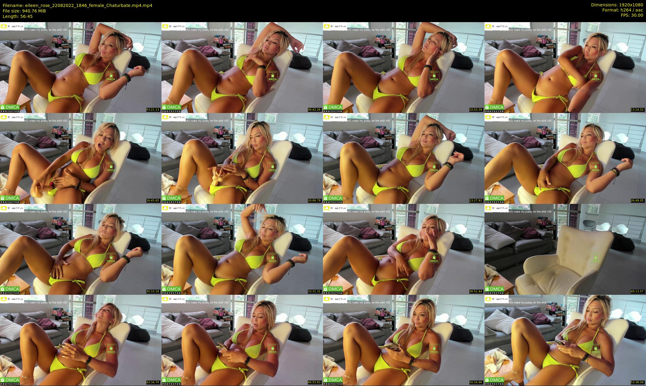 eileen_rose — 57 minute Chaturbate female cam show recording, 1080p, Aug 22, 2022